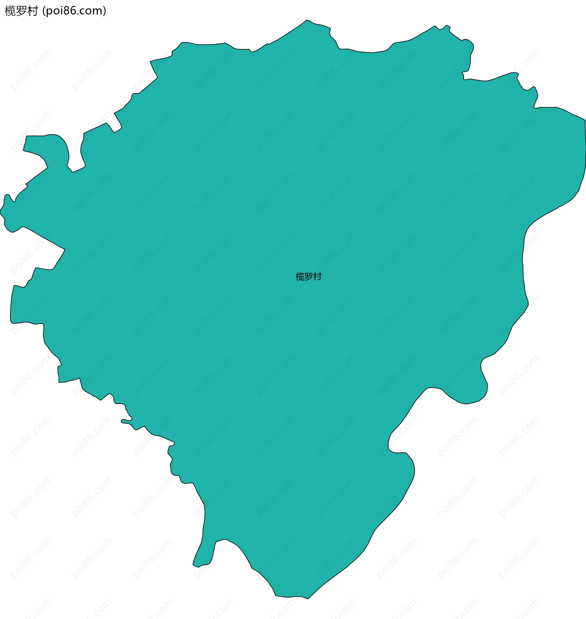 榄罗村边界地图