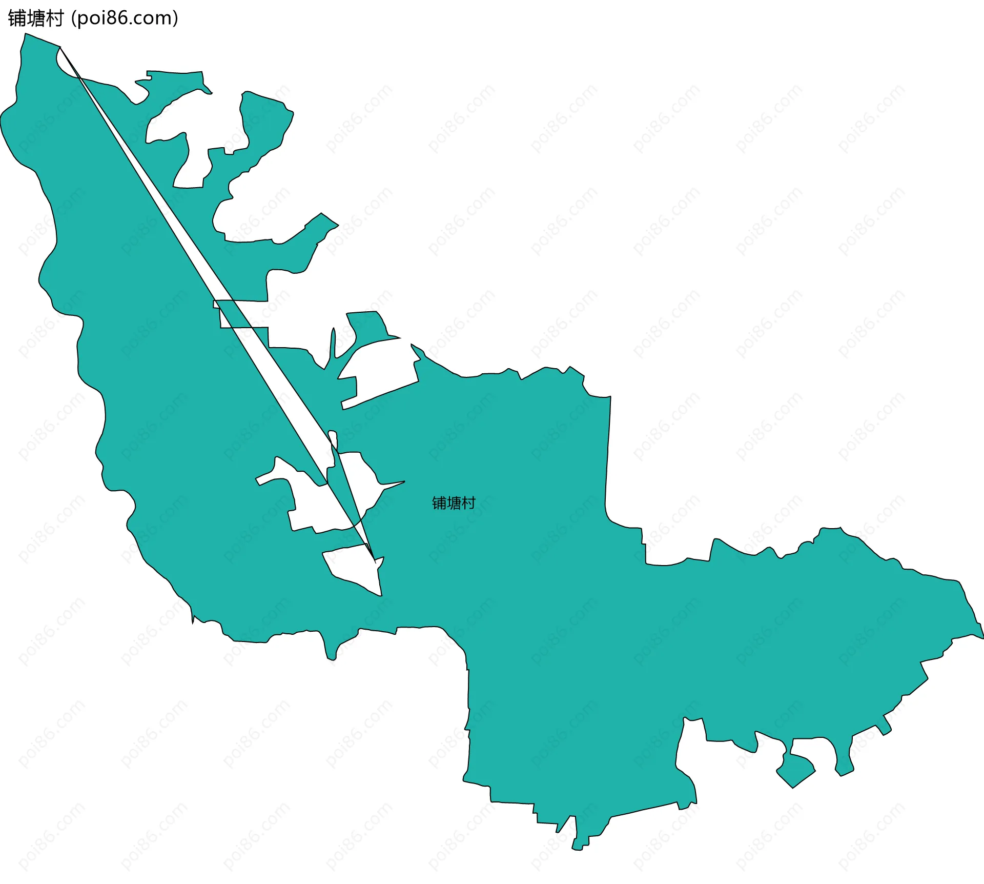 铺塘村边界地图