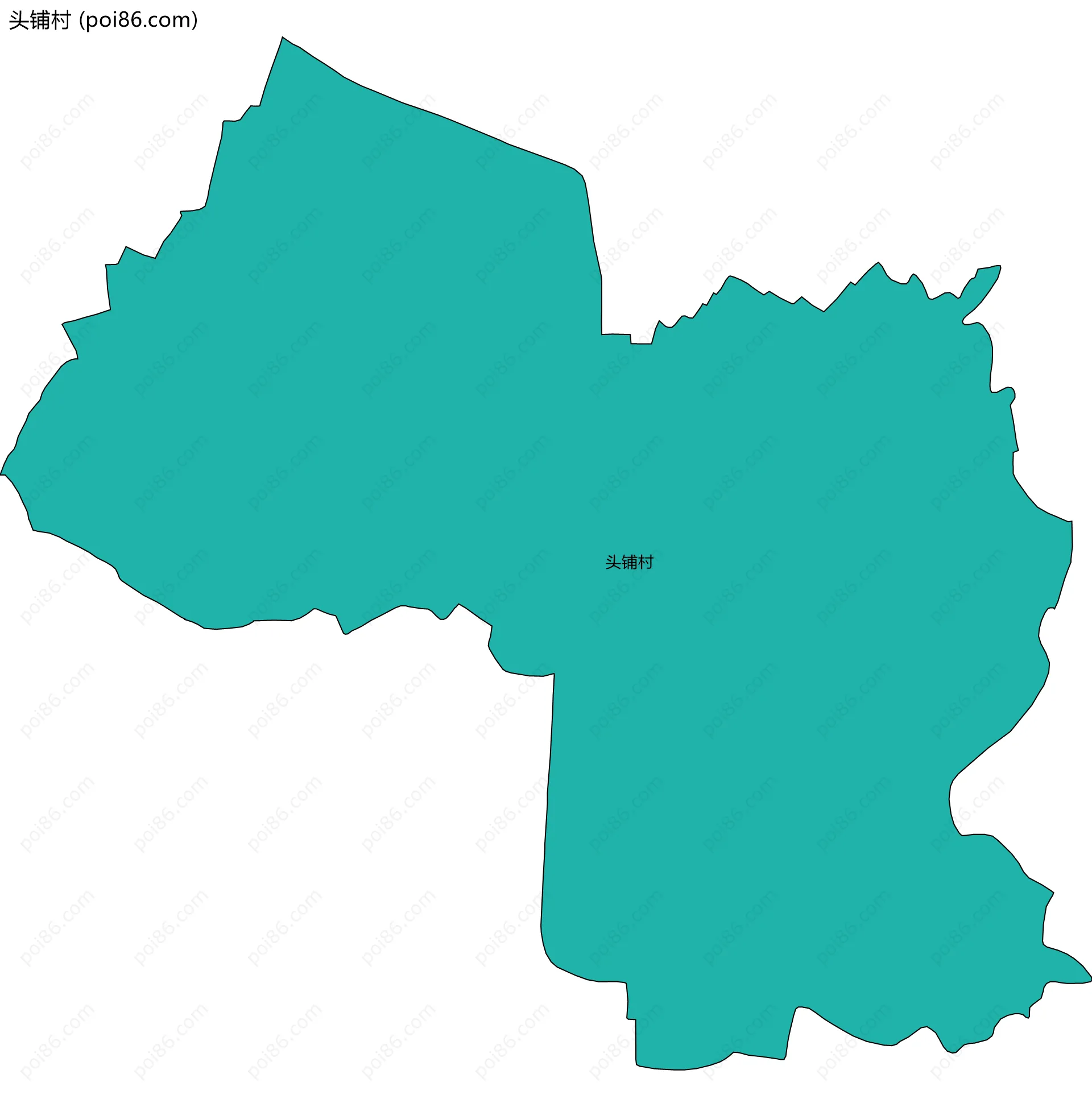 头铺村边界地图
