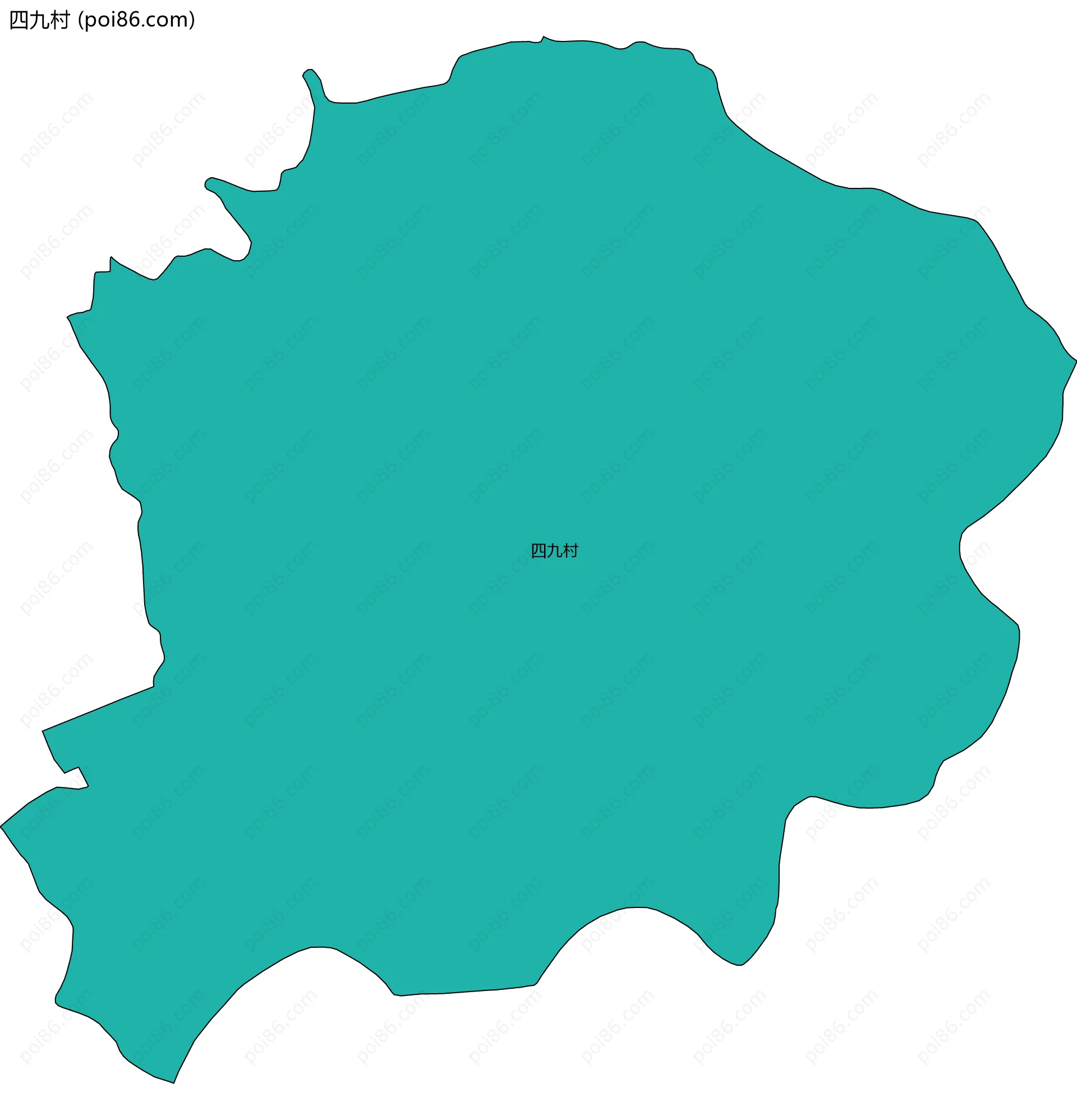 四九村边界地图