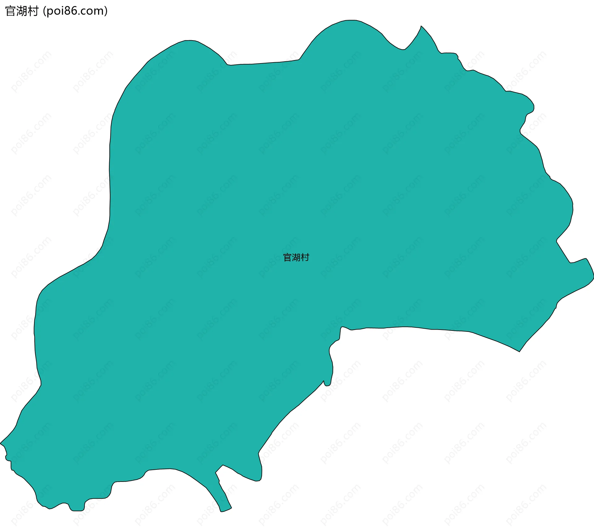 官湖村边界地图