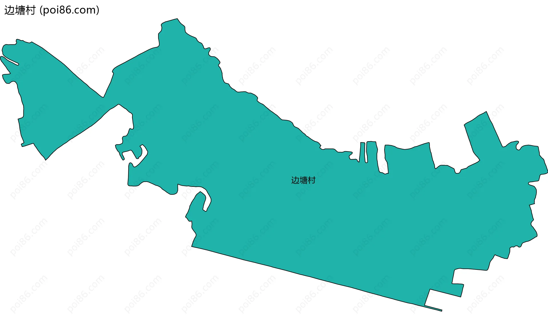 边塘村边界地图