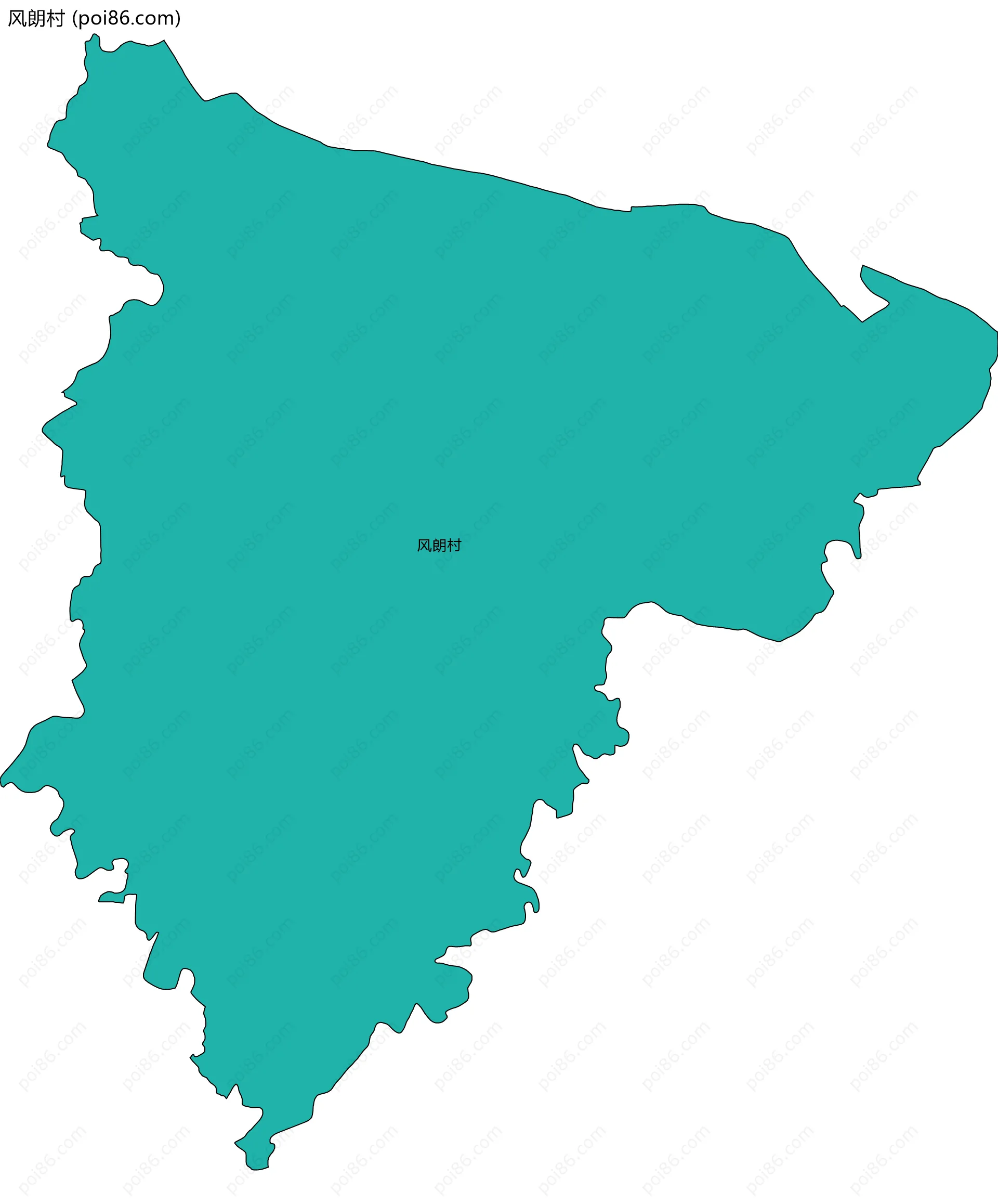 风朗村边界地图