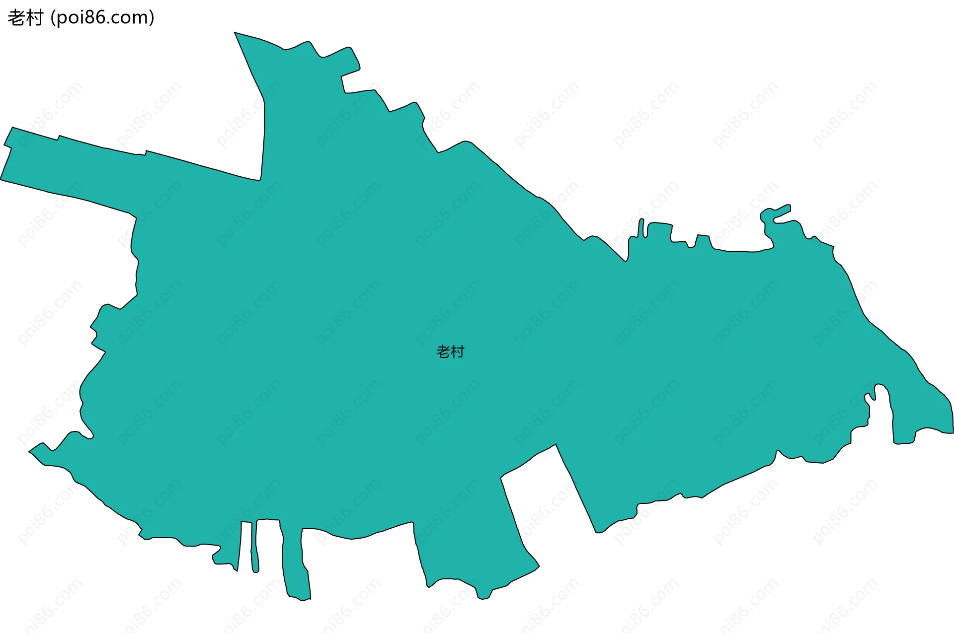 老村边界地图