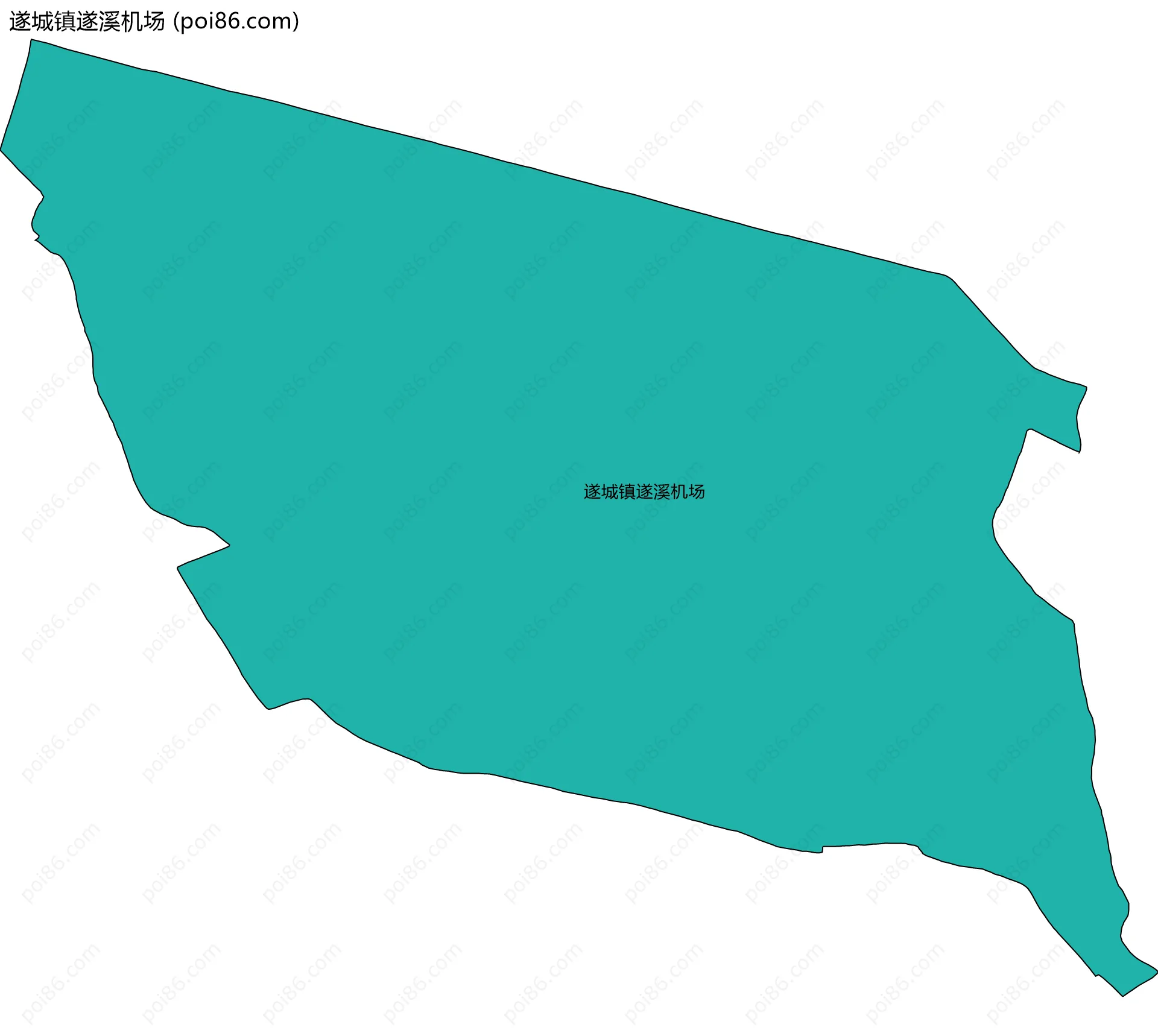 遂城镇遂溪机场边界地图