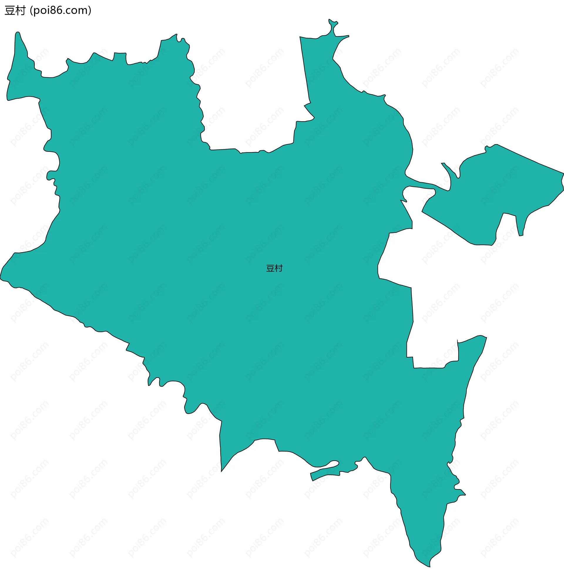 豆村边界地图