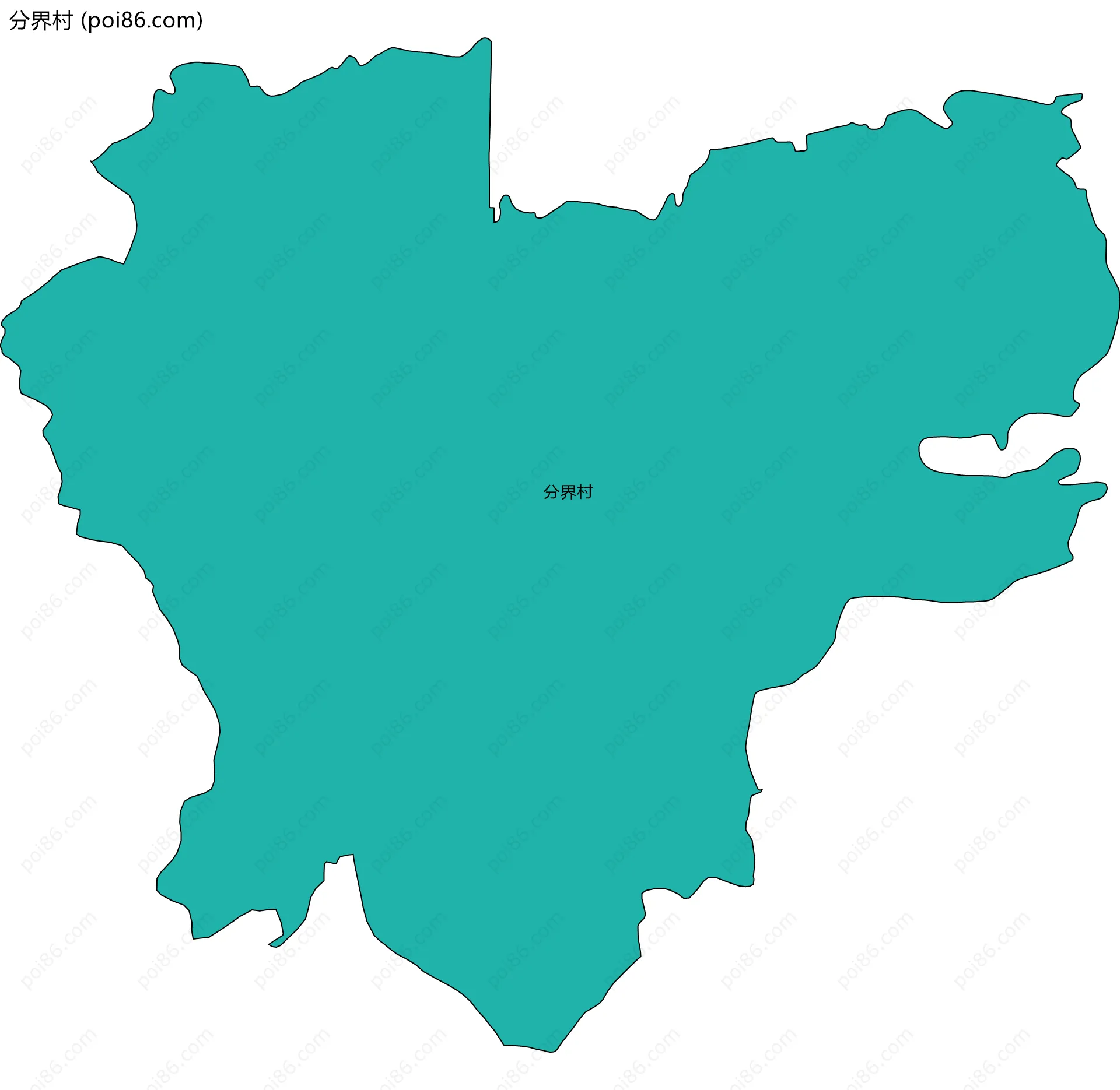 分界村边界地图