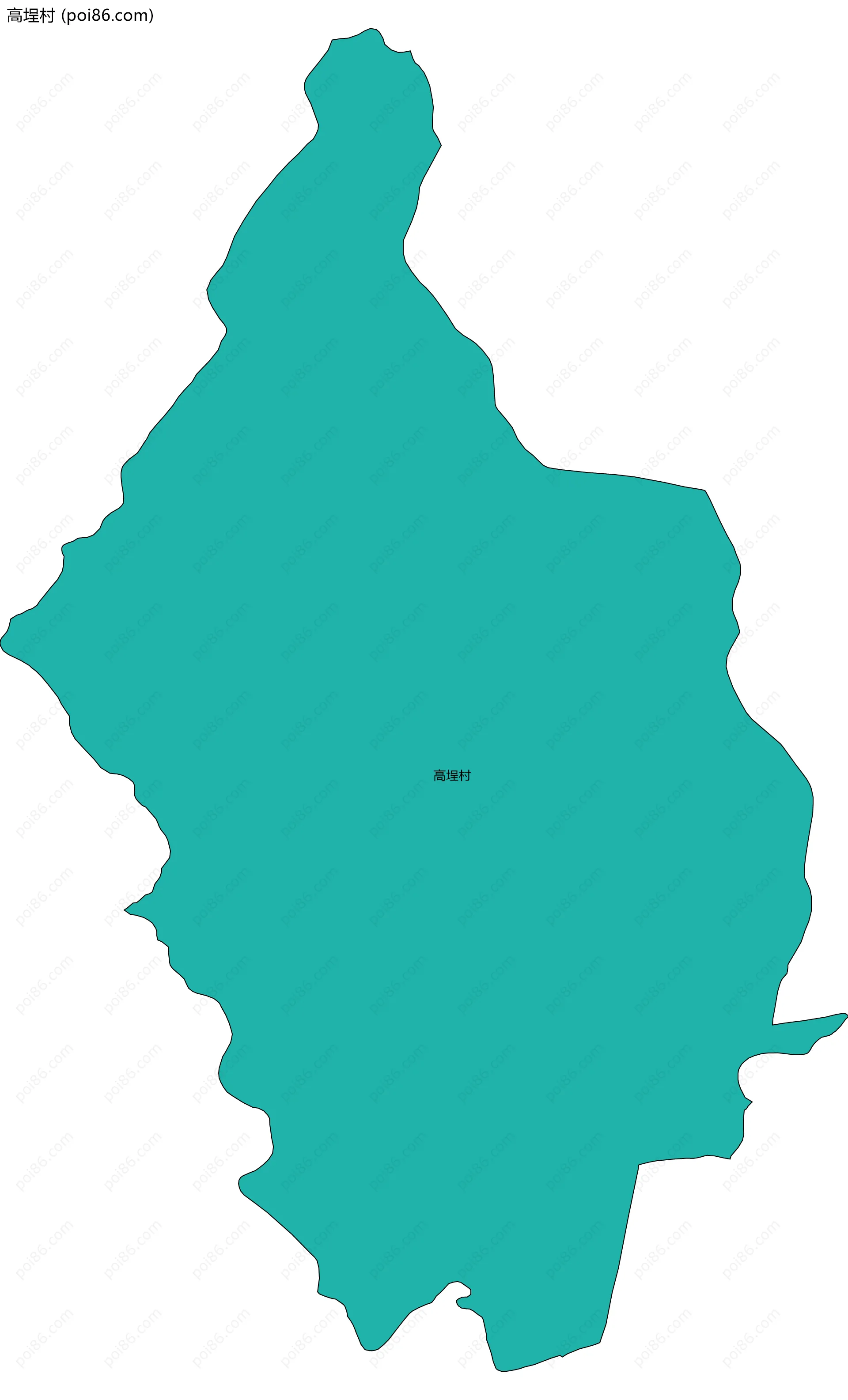 高埕村边界地图