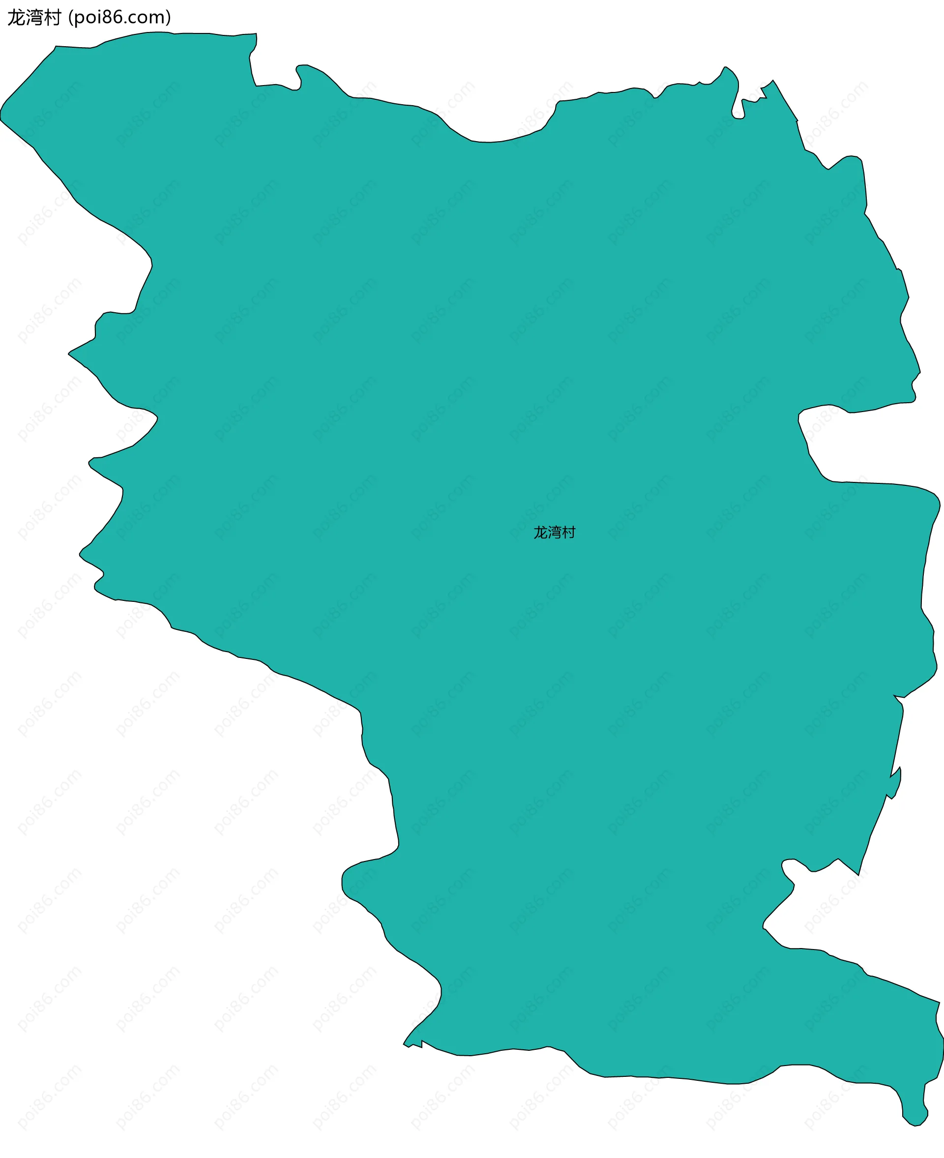 龙湾村边界地图