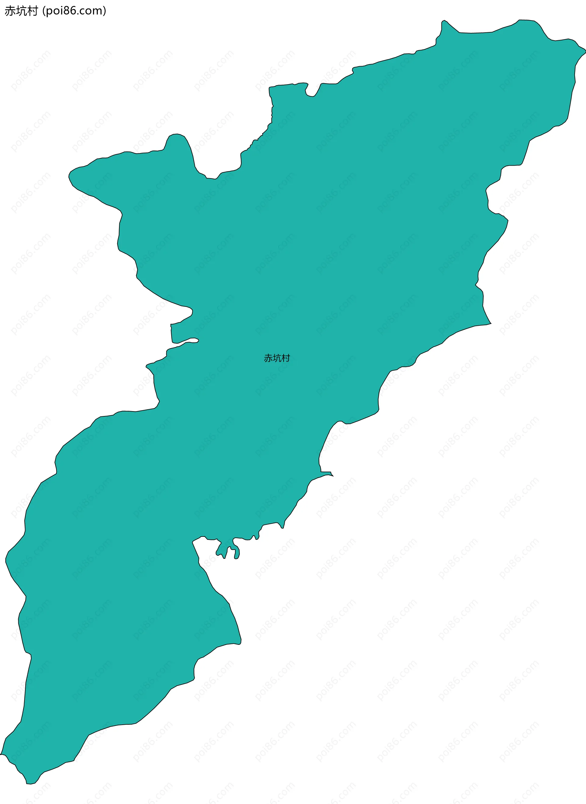 赤坑村边界地图