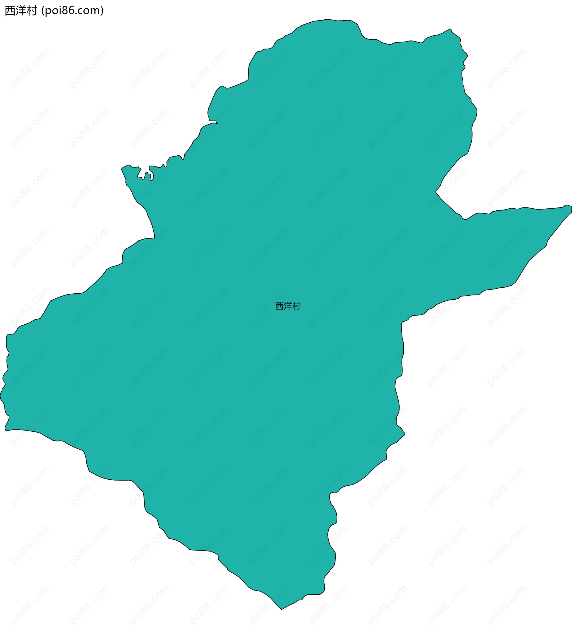 西洋村边界地图