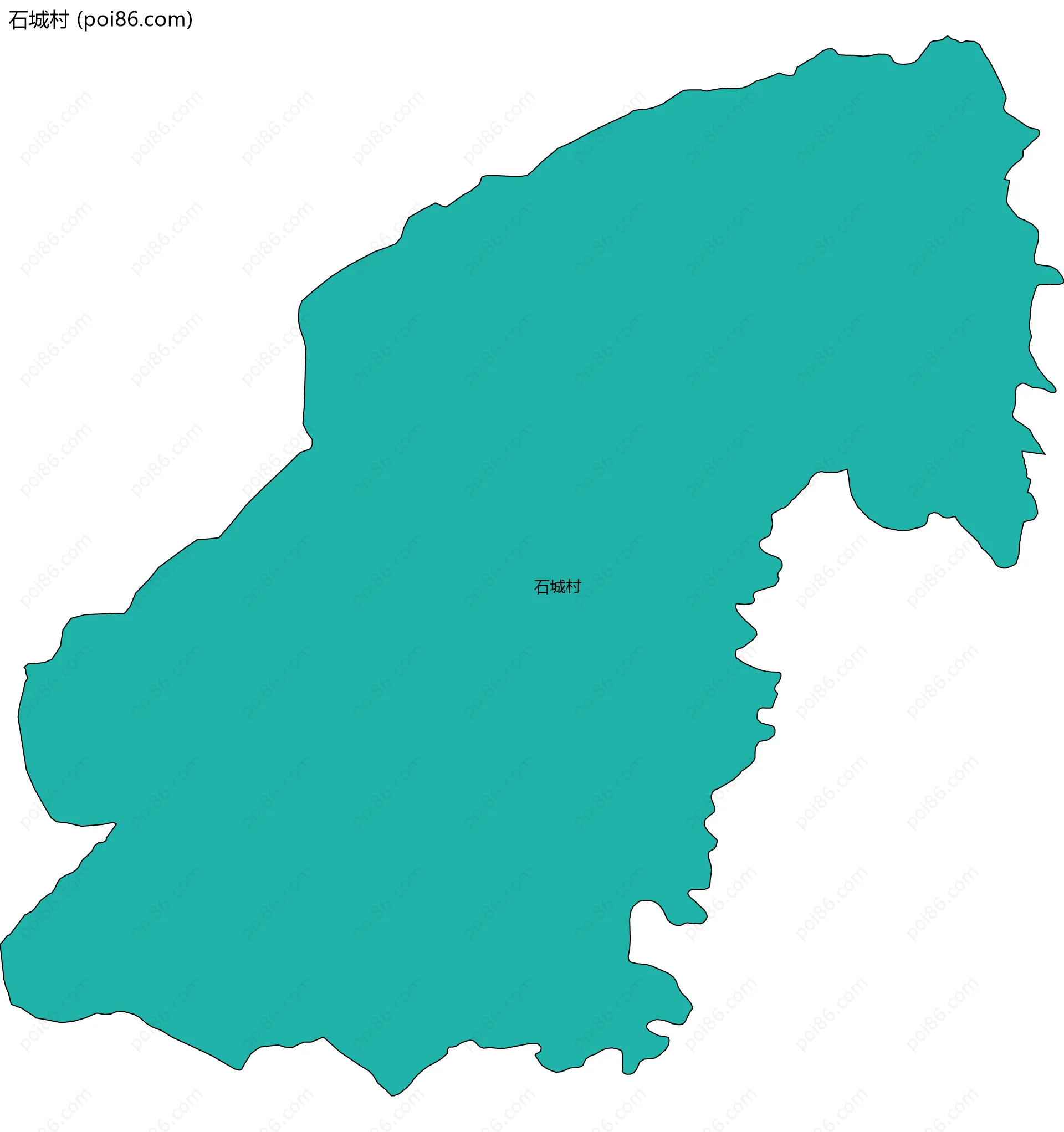 石城村边界地图