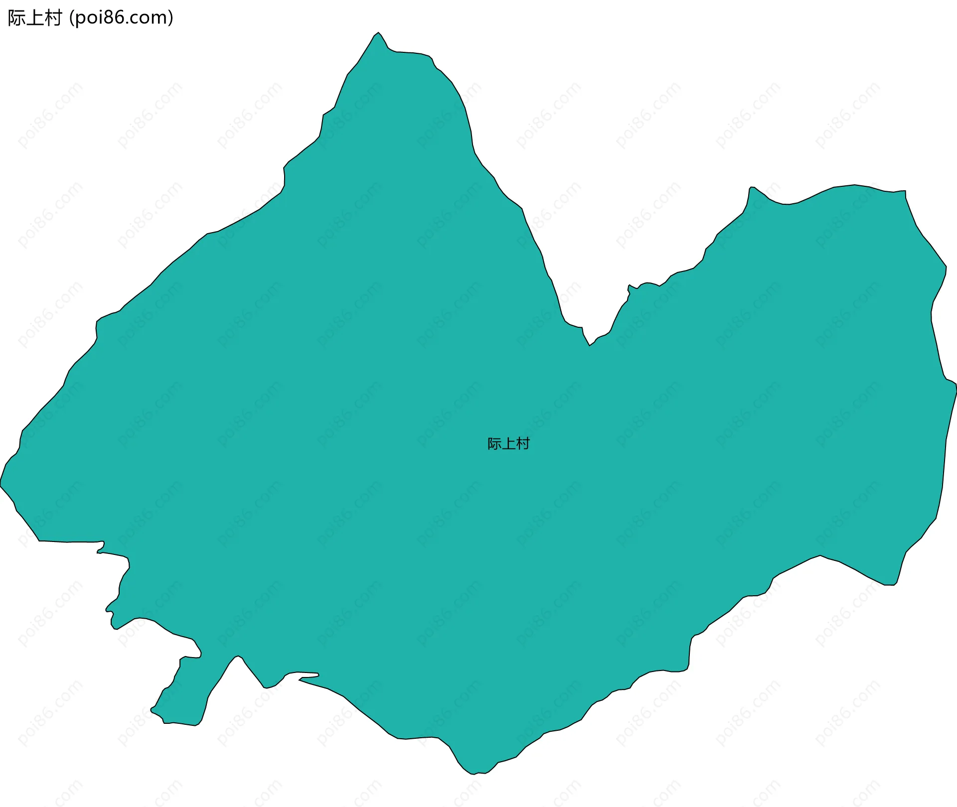 际上村边界地图