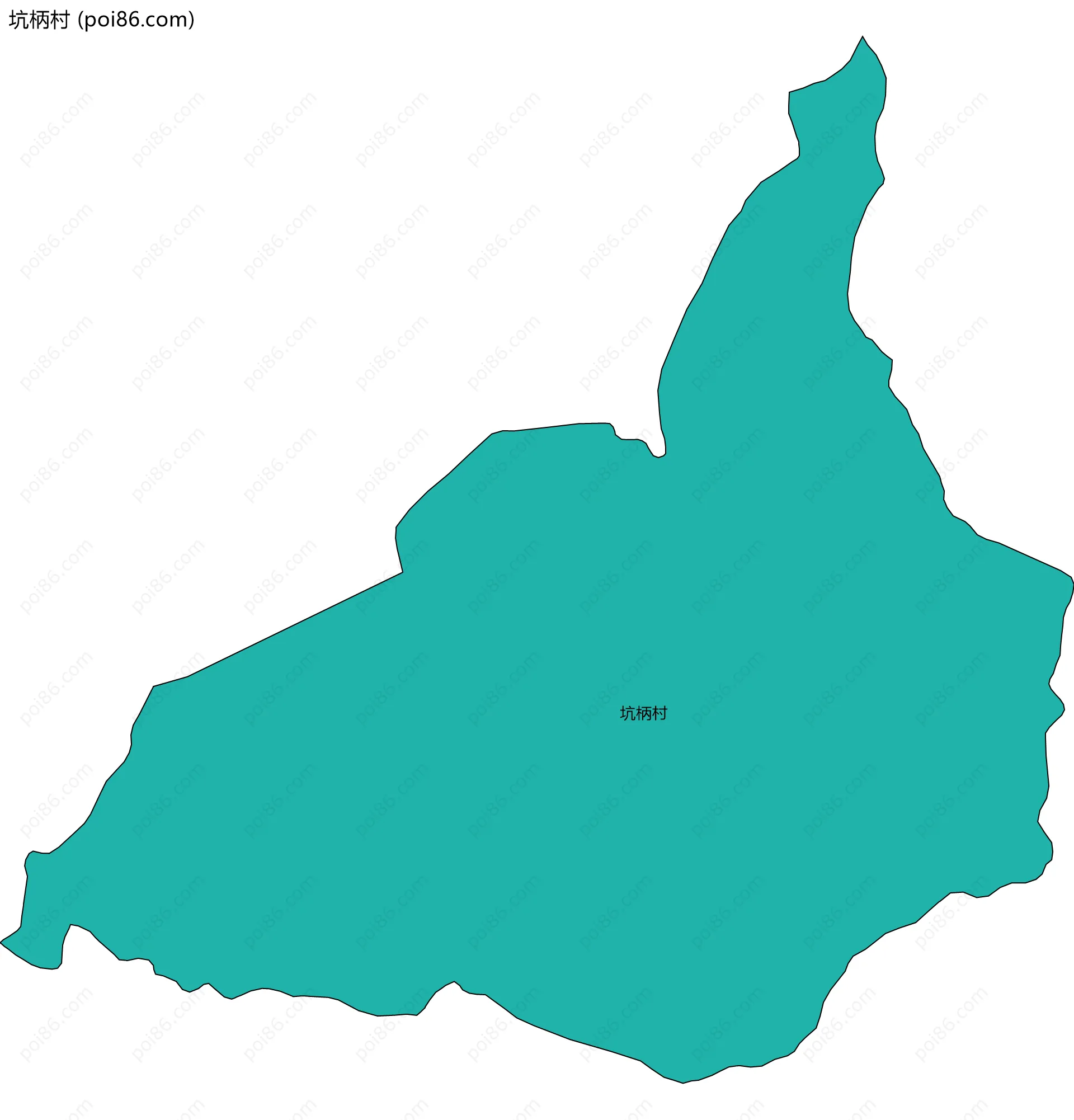 坑柄村边界地图