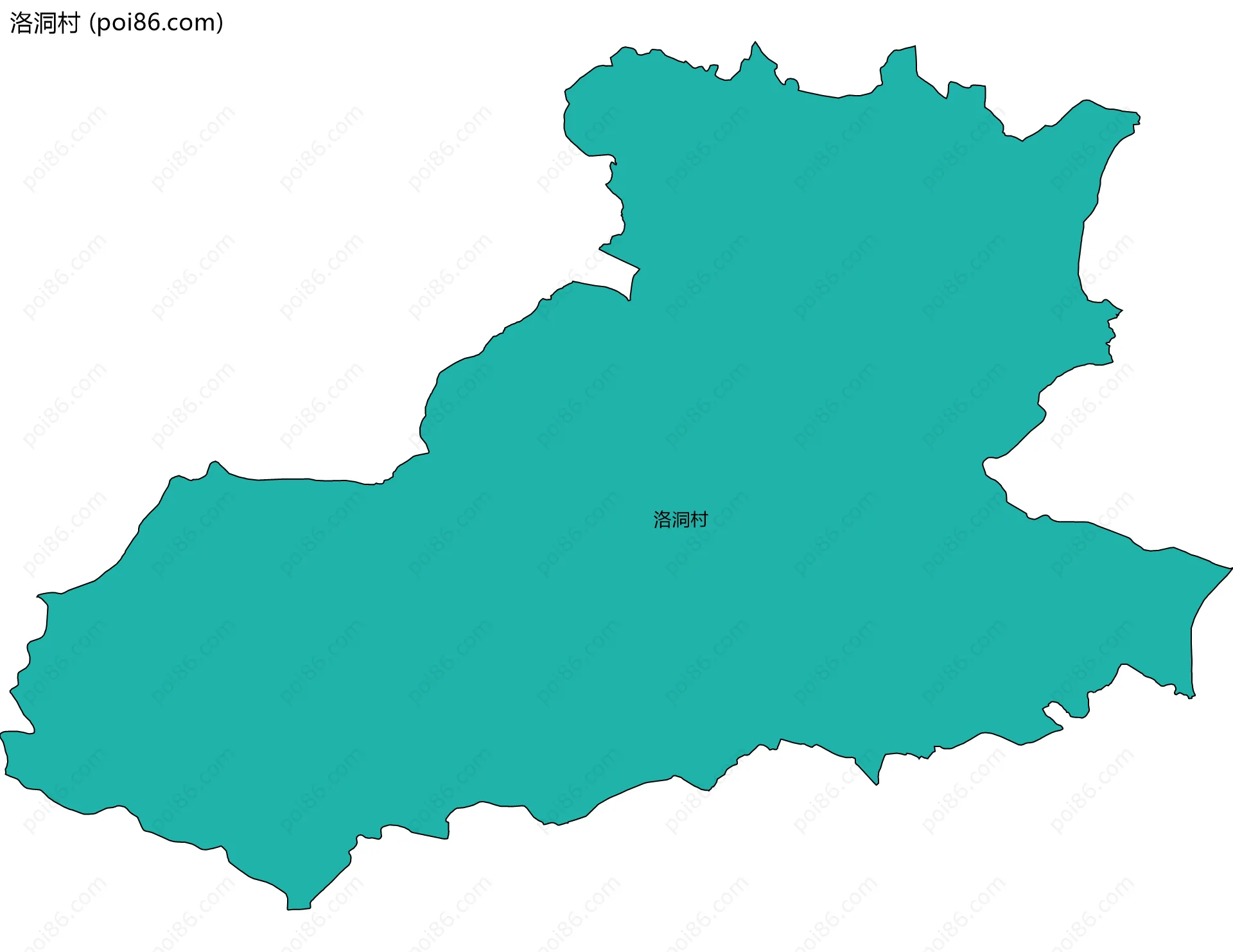 洛洞村边界地图