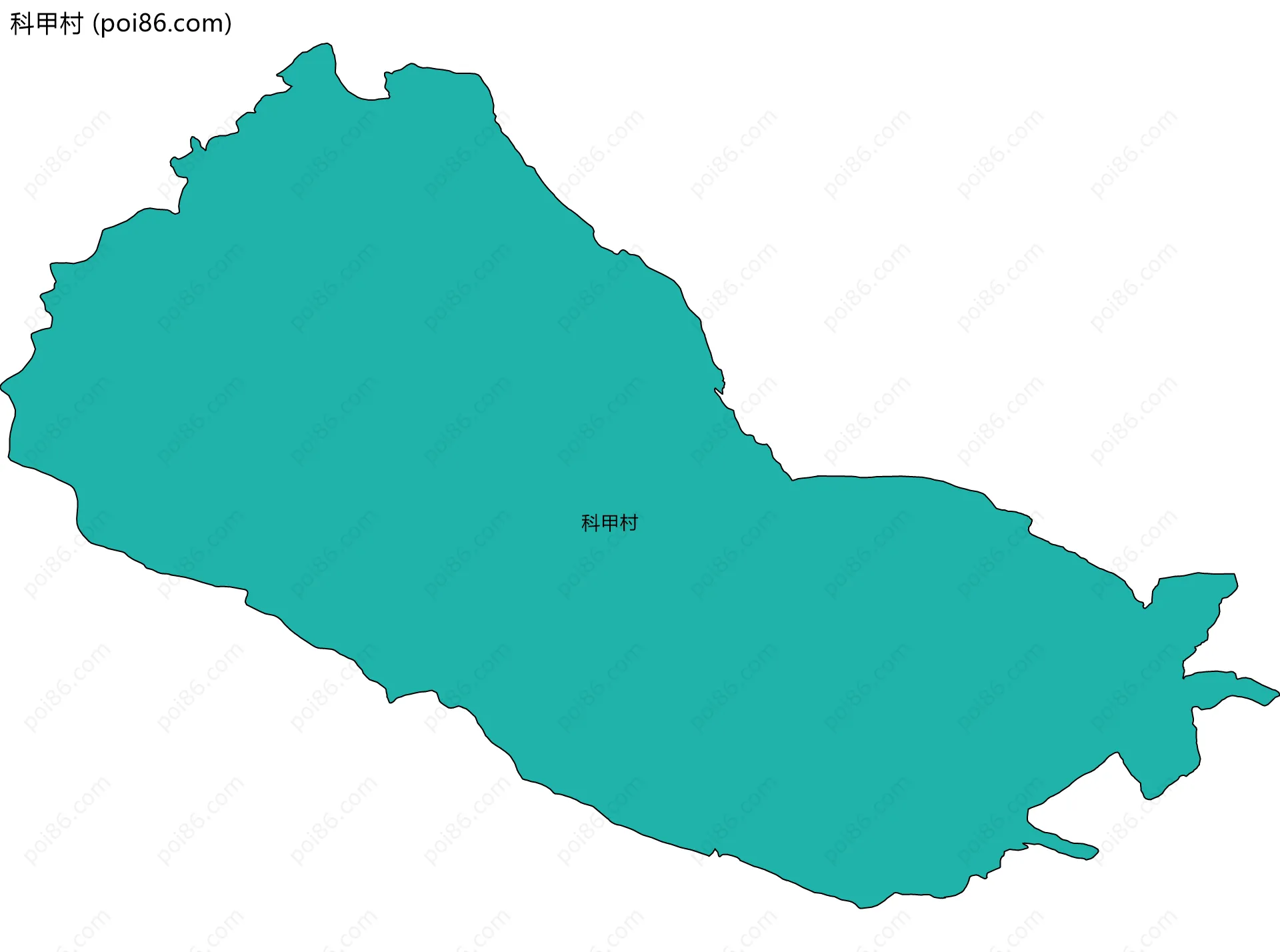 科甲村边界地图