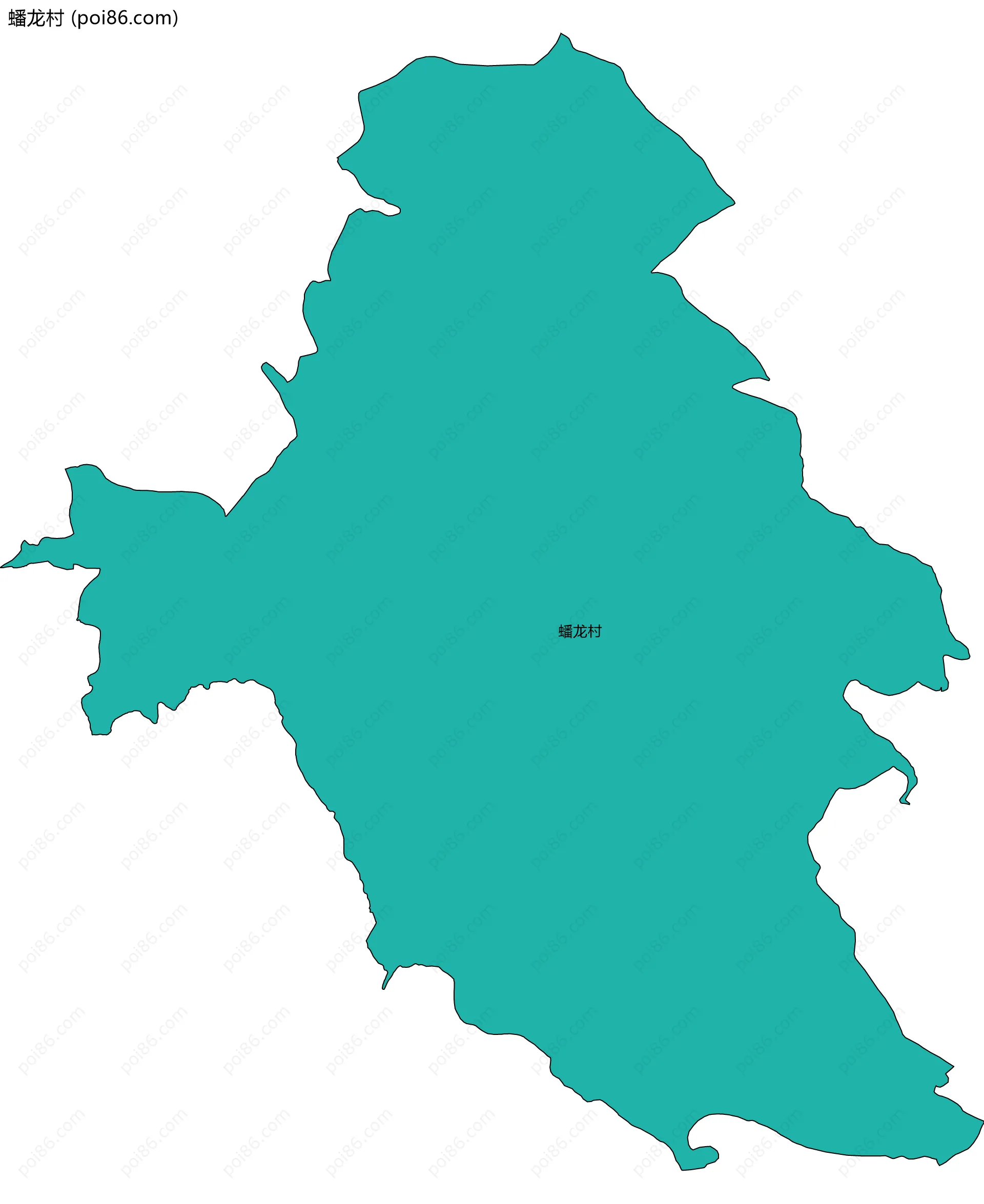 蟠龙村边界地图