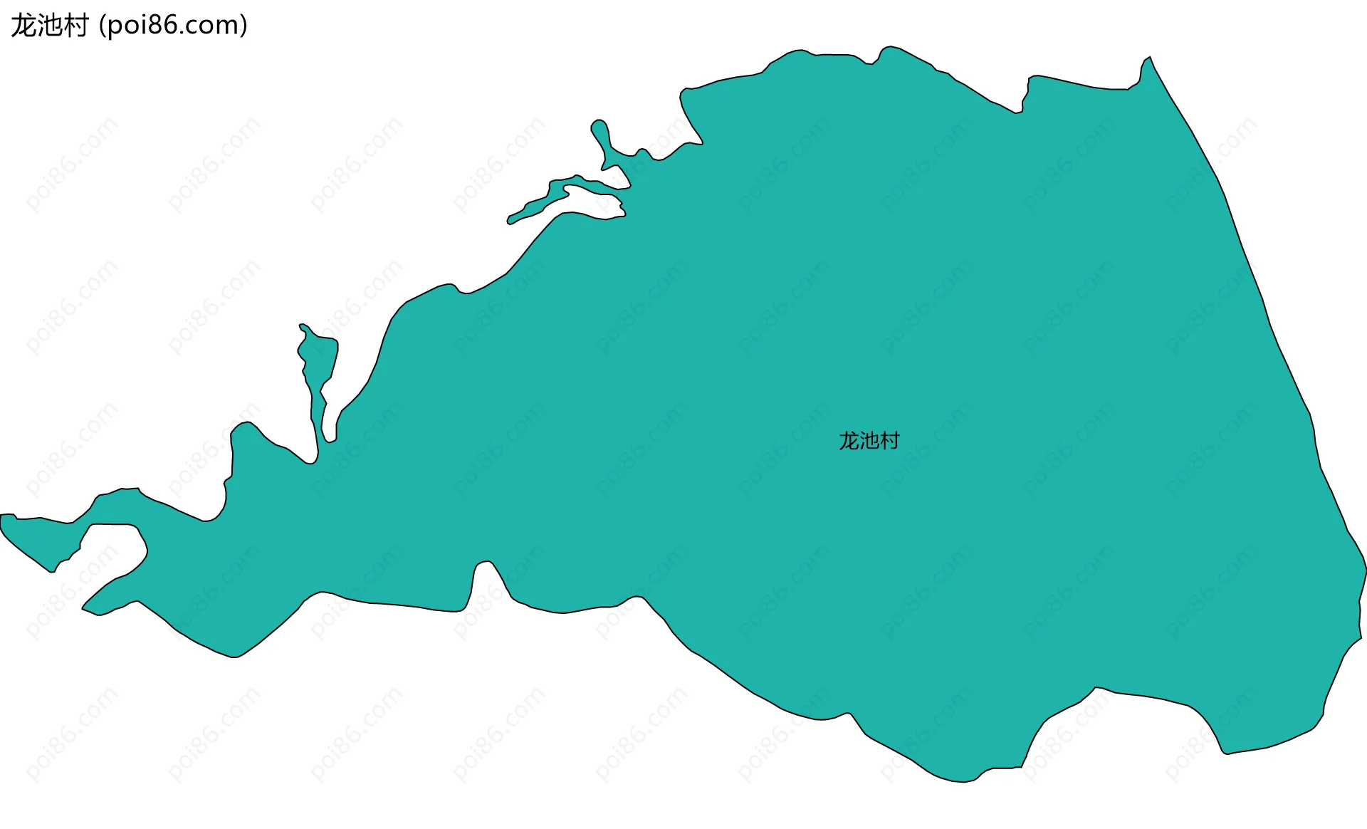 龙池村边界地图