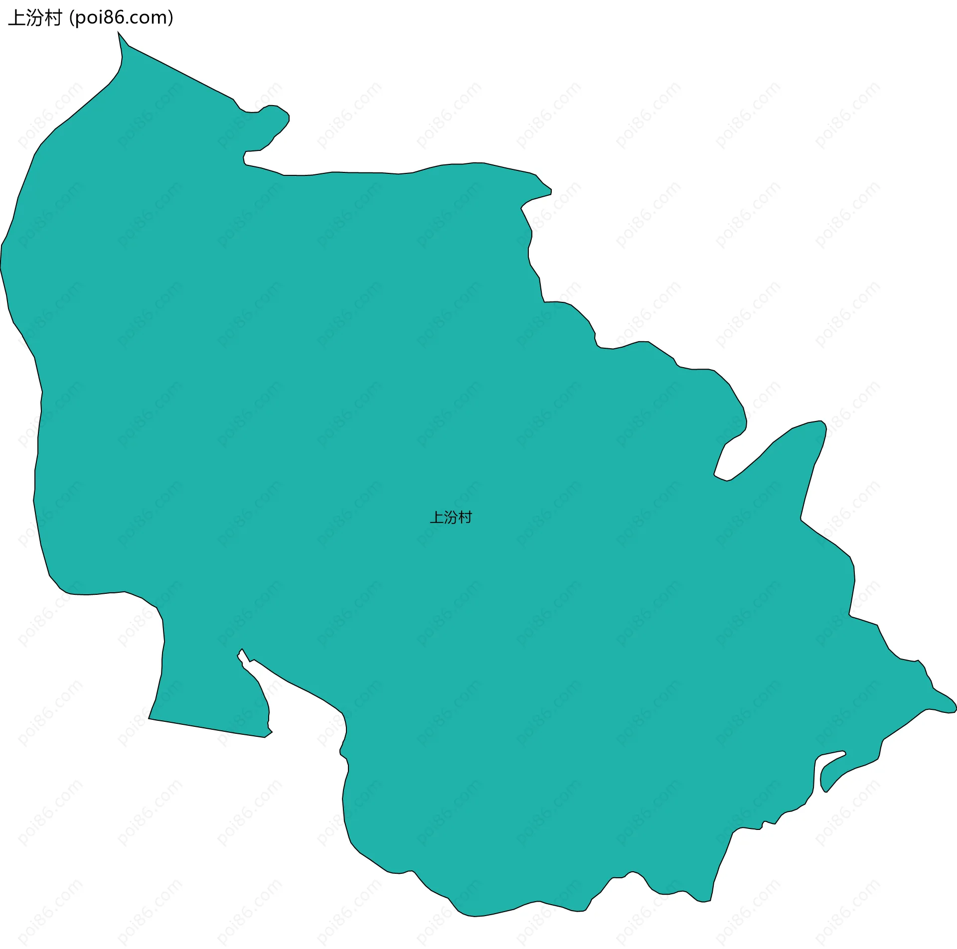 上汾村边界地图