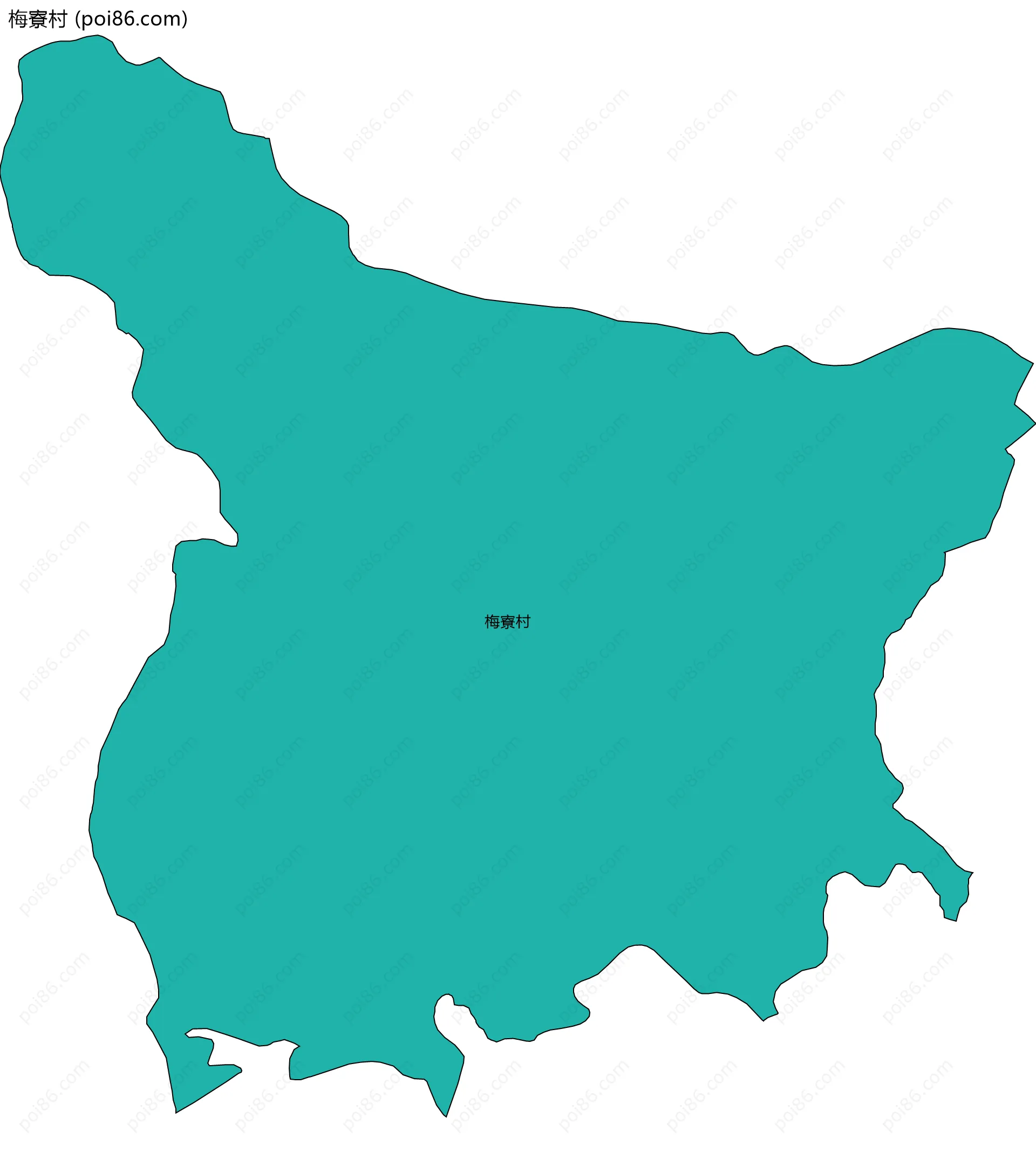 梅寮村边界地图