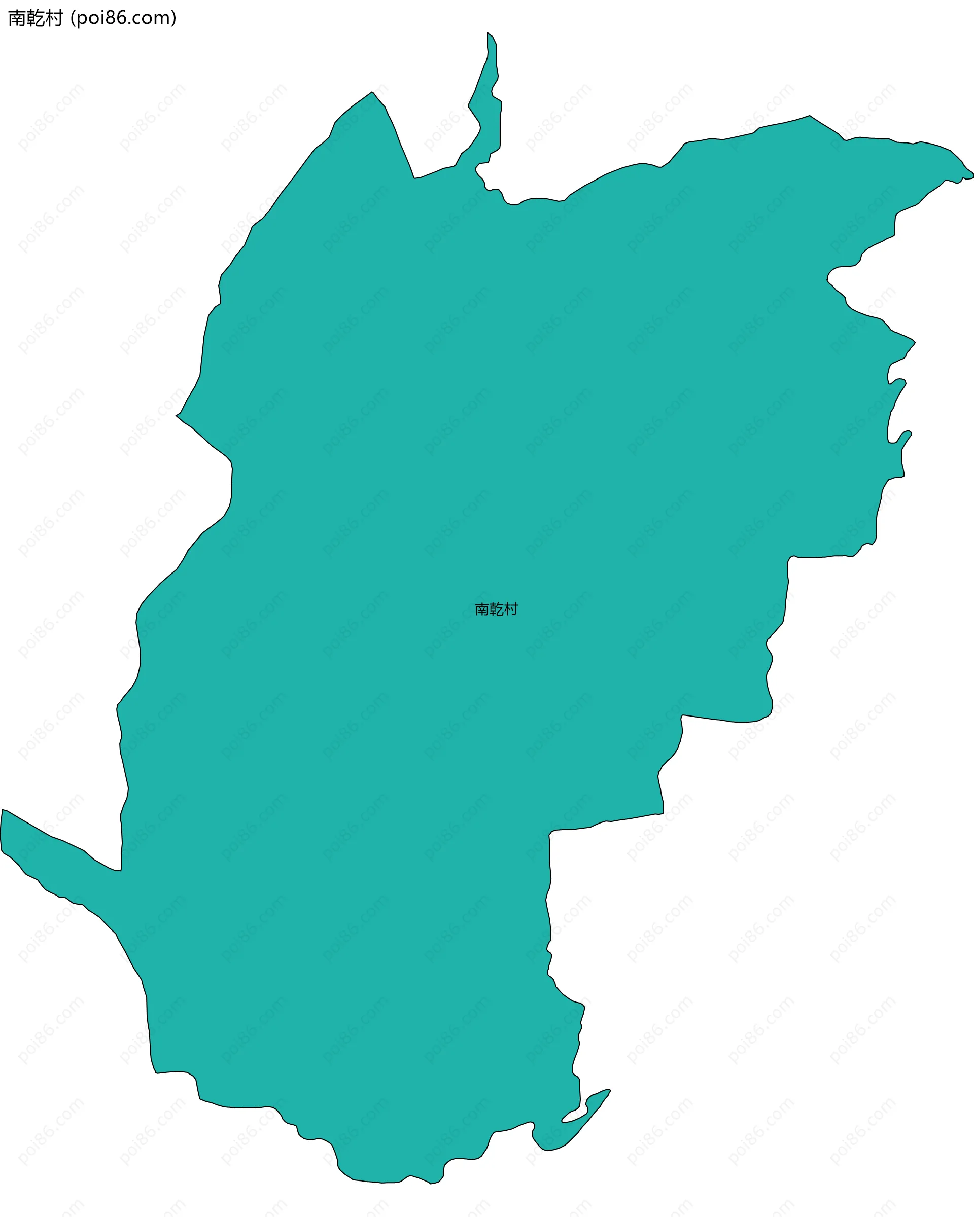 南乾村边界地图