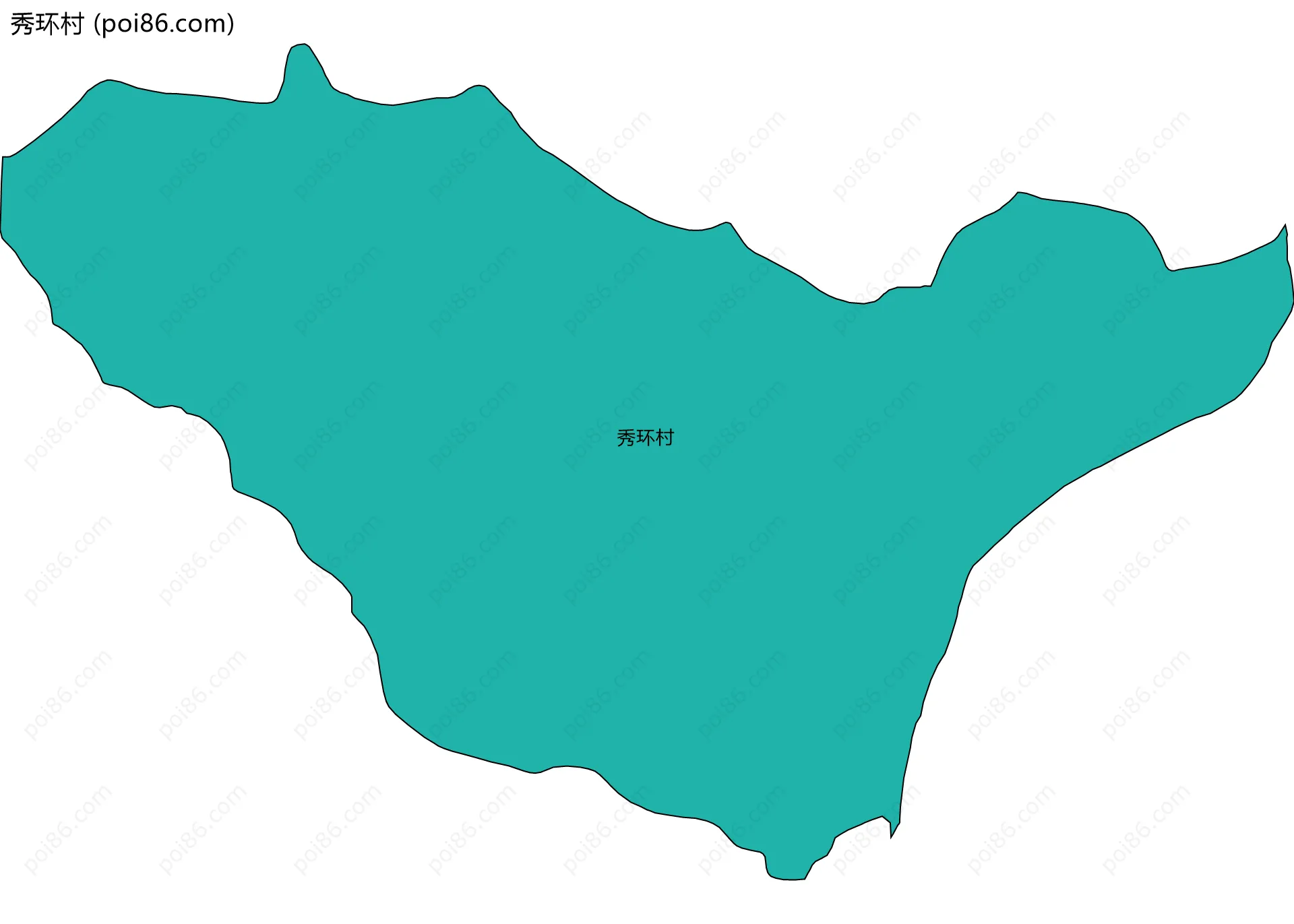 秀环村边界地图