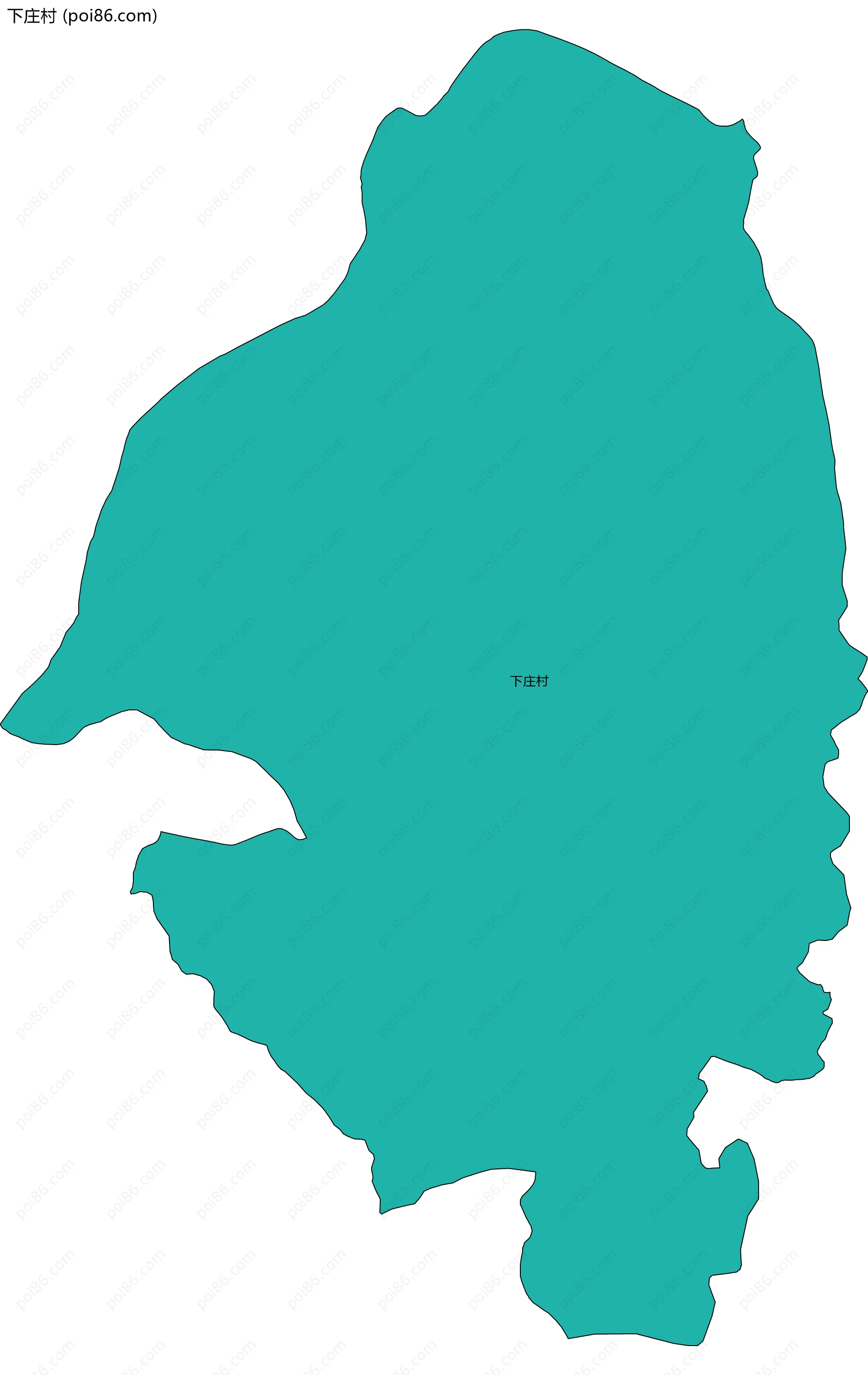 下庄村边界地图