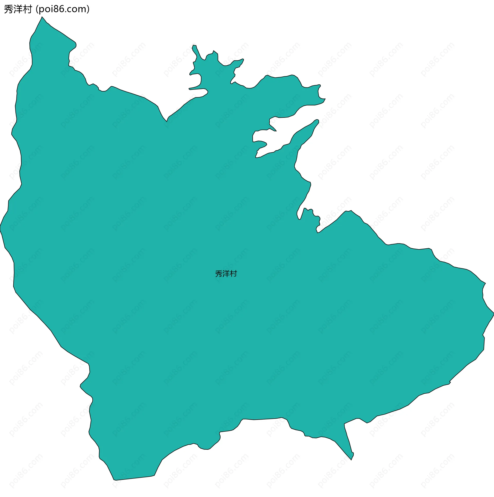 秀洋村边界地图
