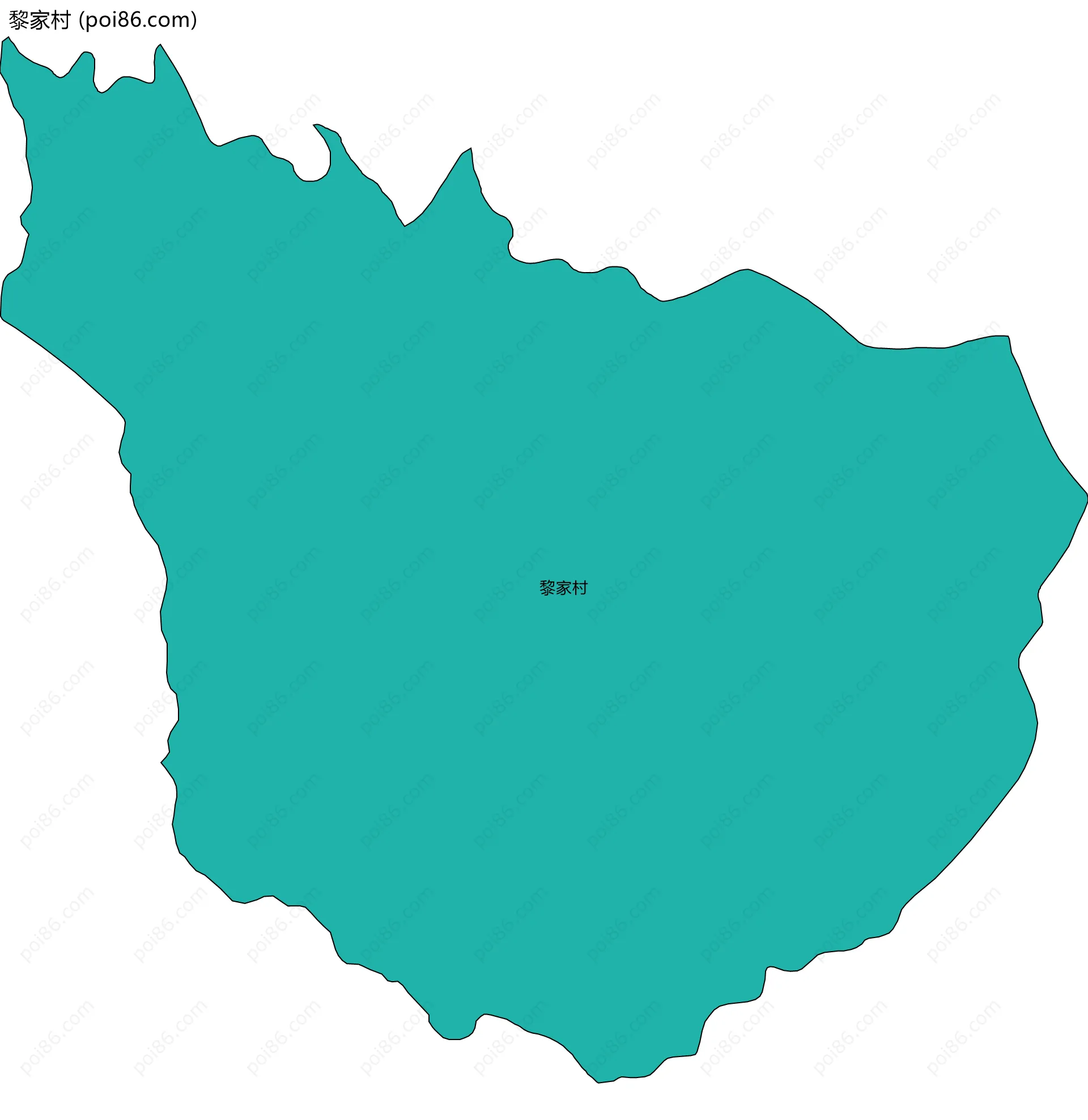 黎家村边界地图