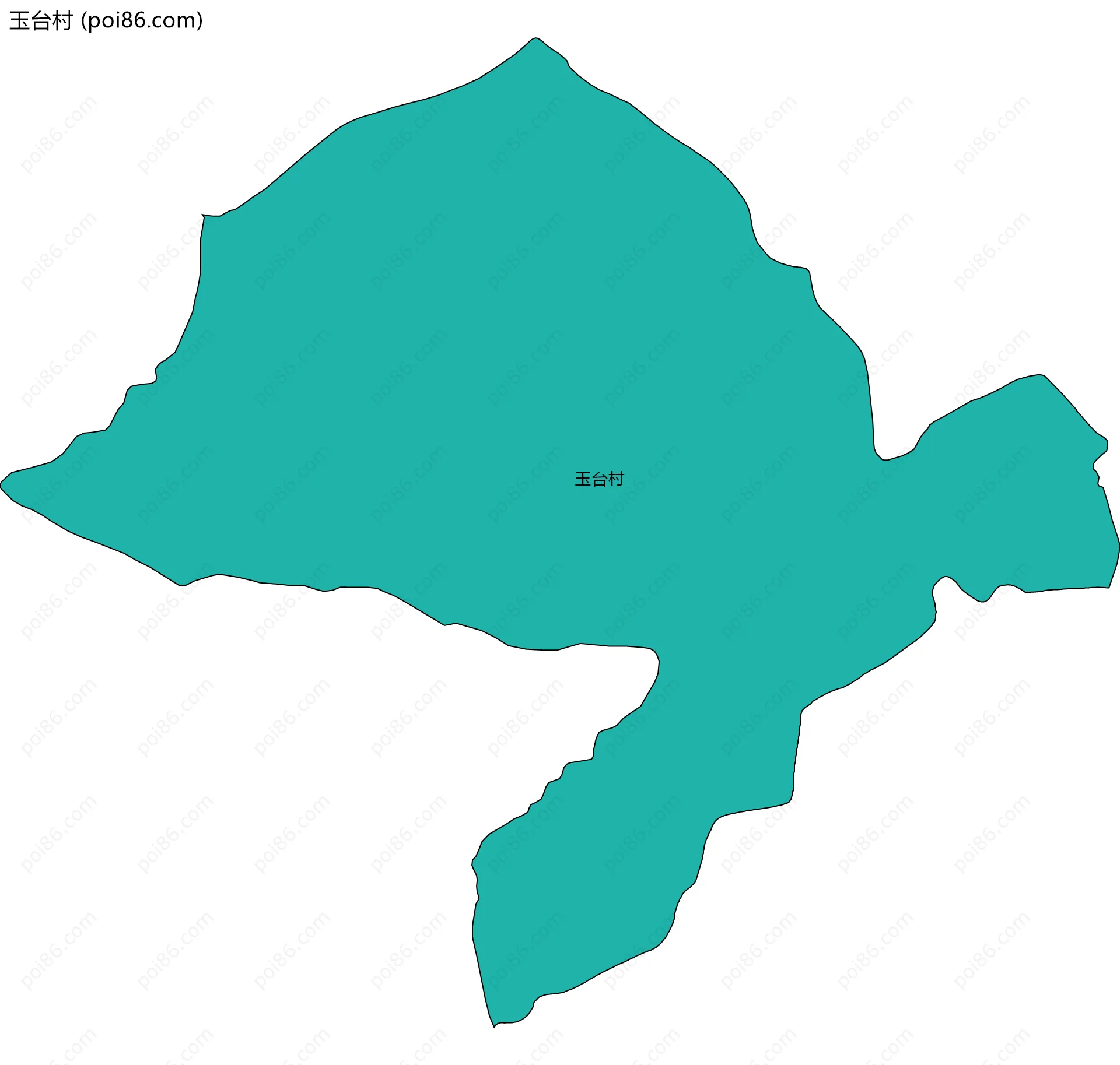 玉台村边界地图