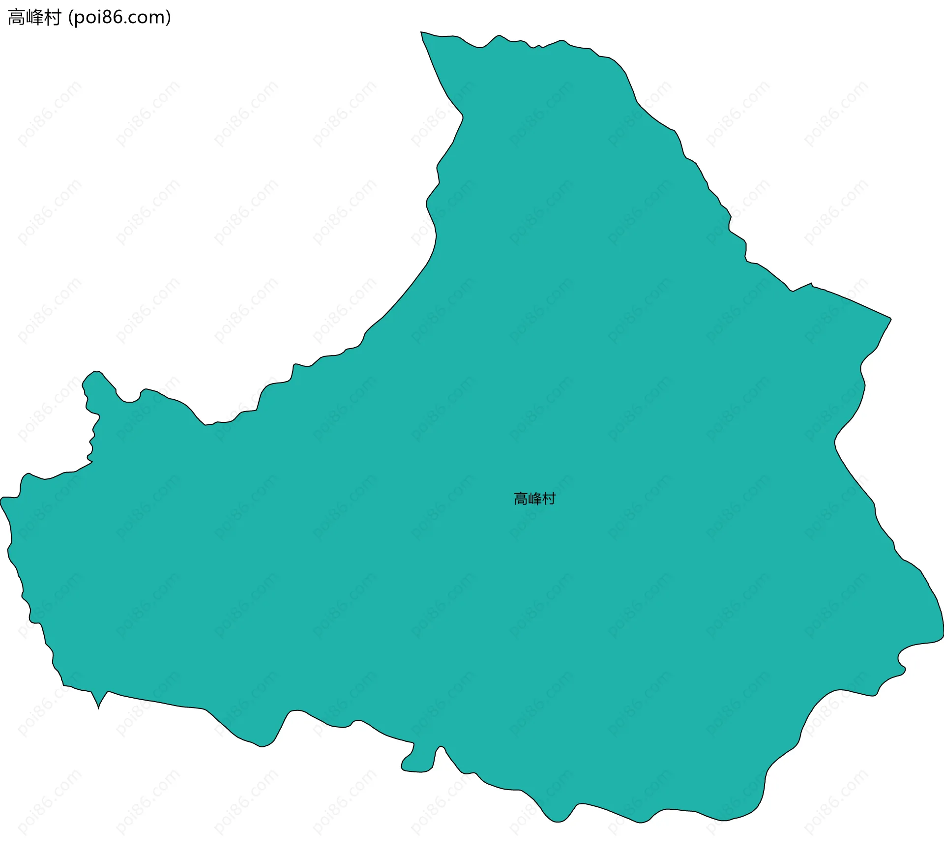 高峰村边界地图