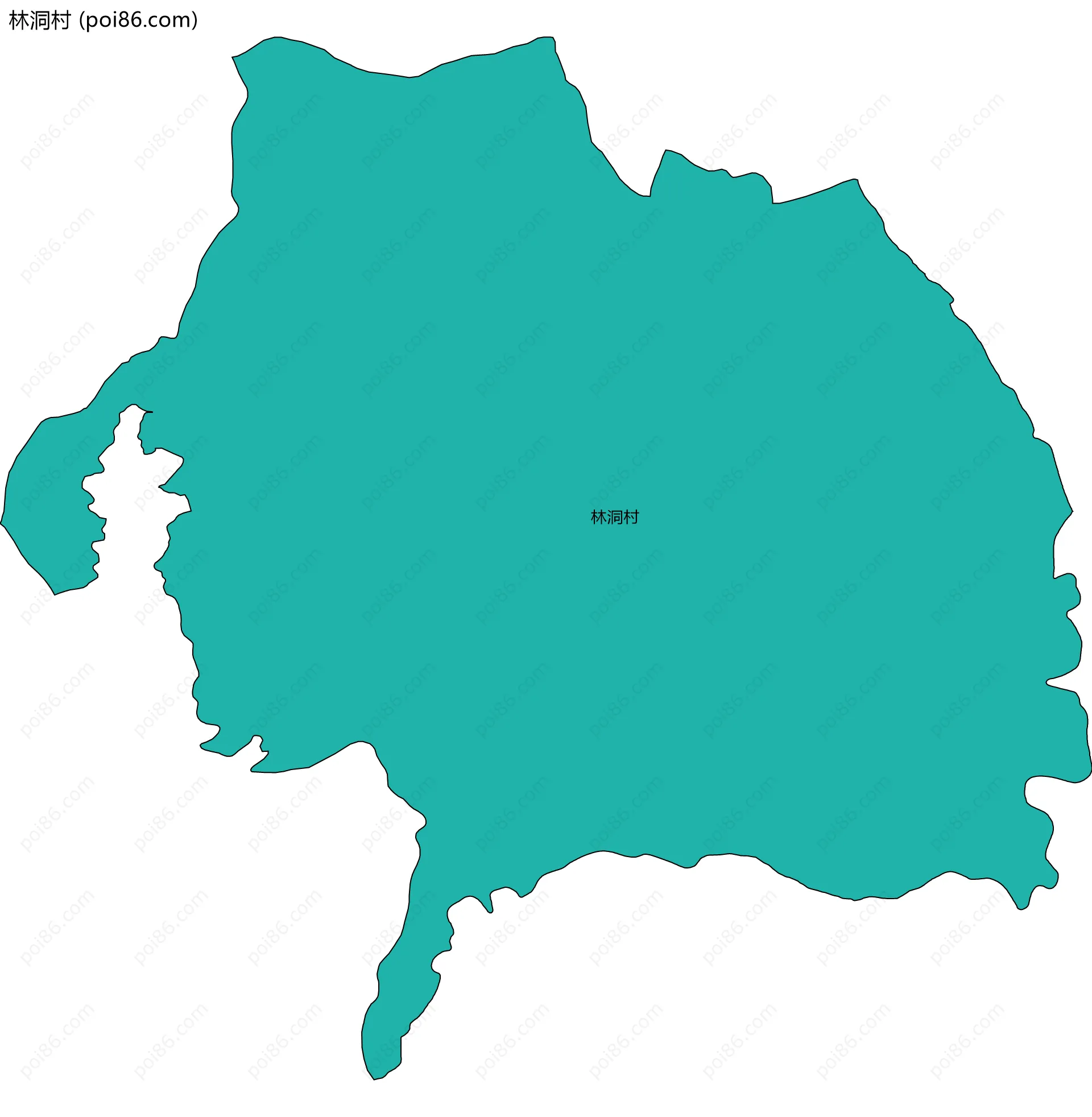 林洞村边界地图