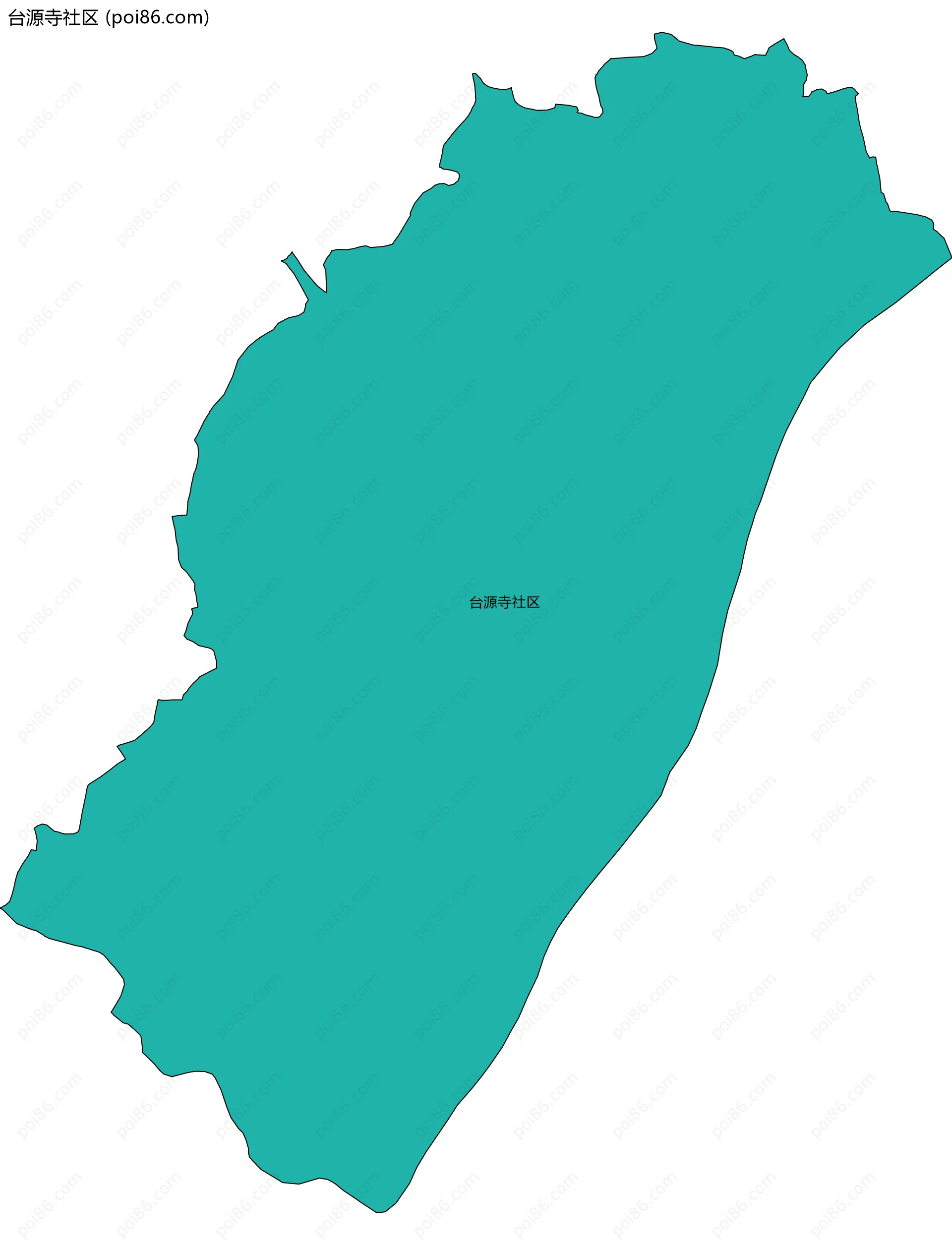 台源寺社区边界地图