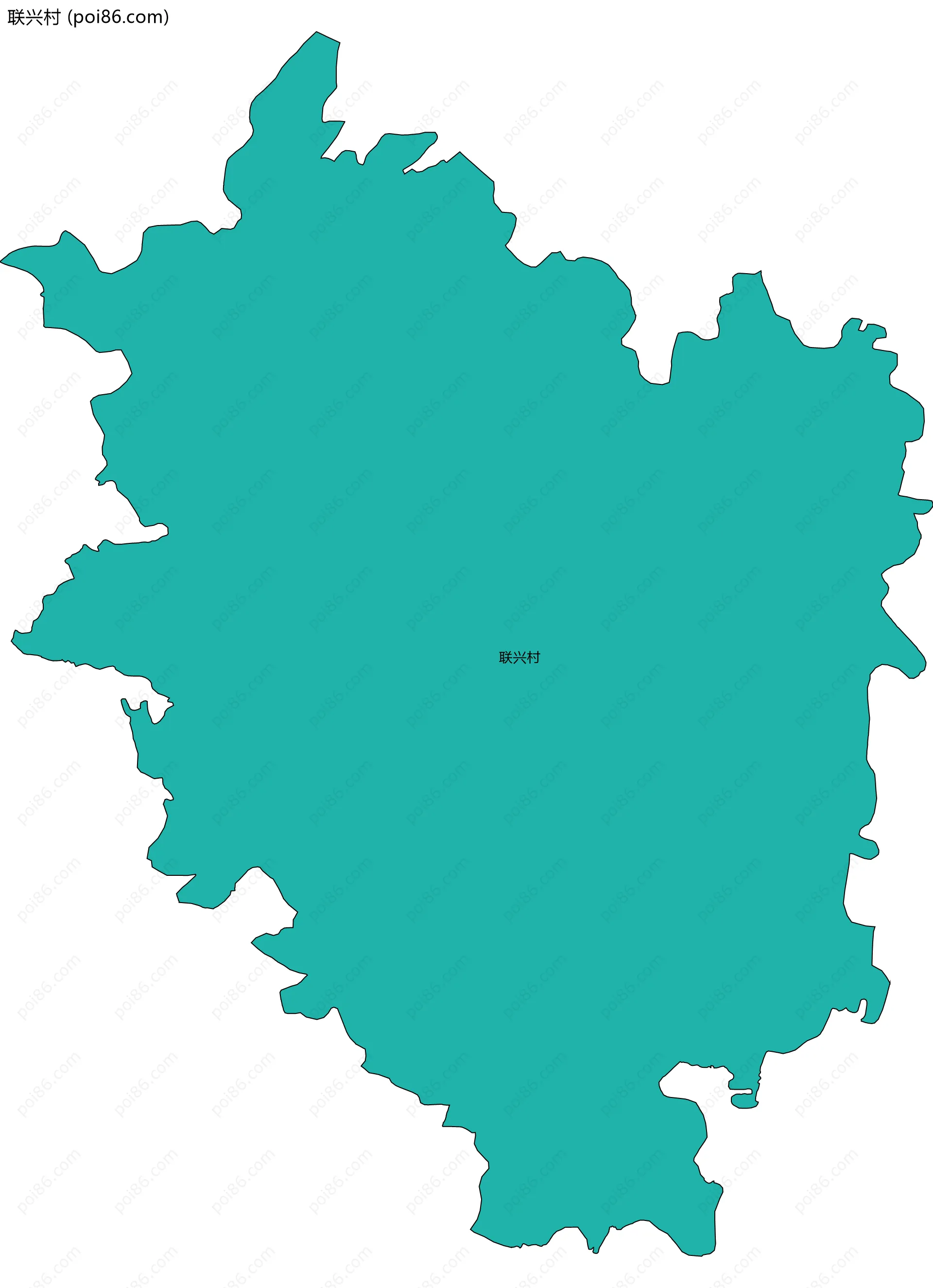 联兴村边界地图