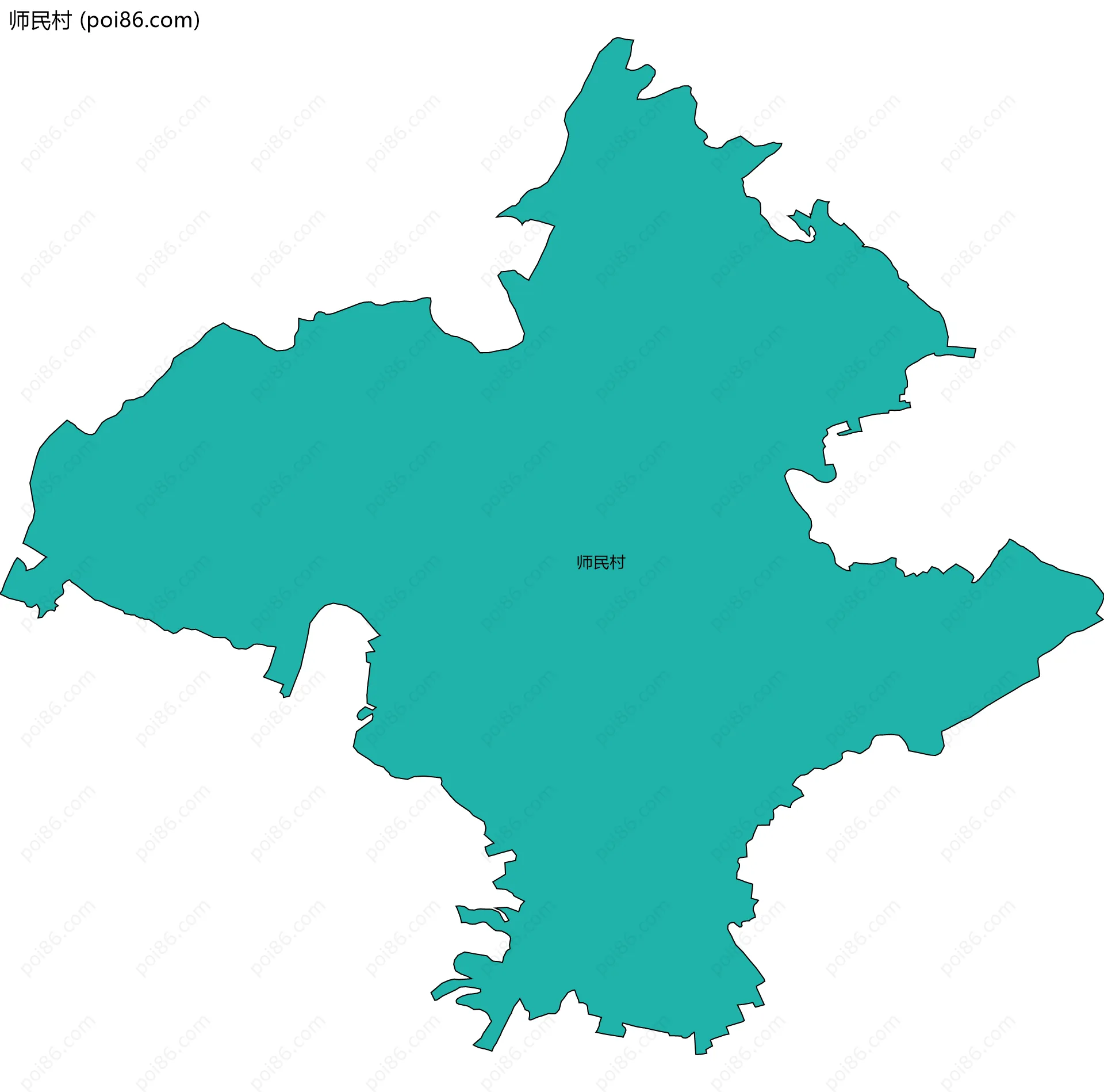 师民村边界地图