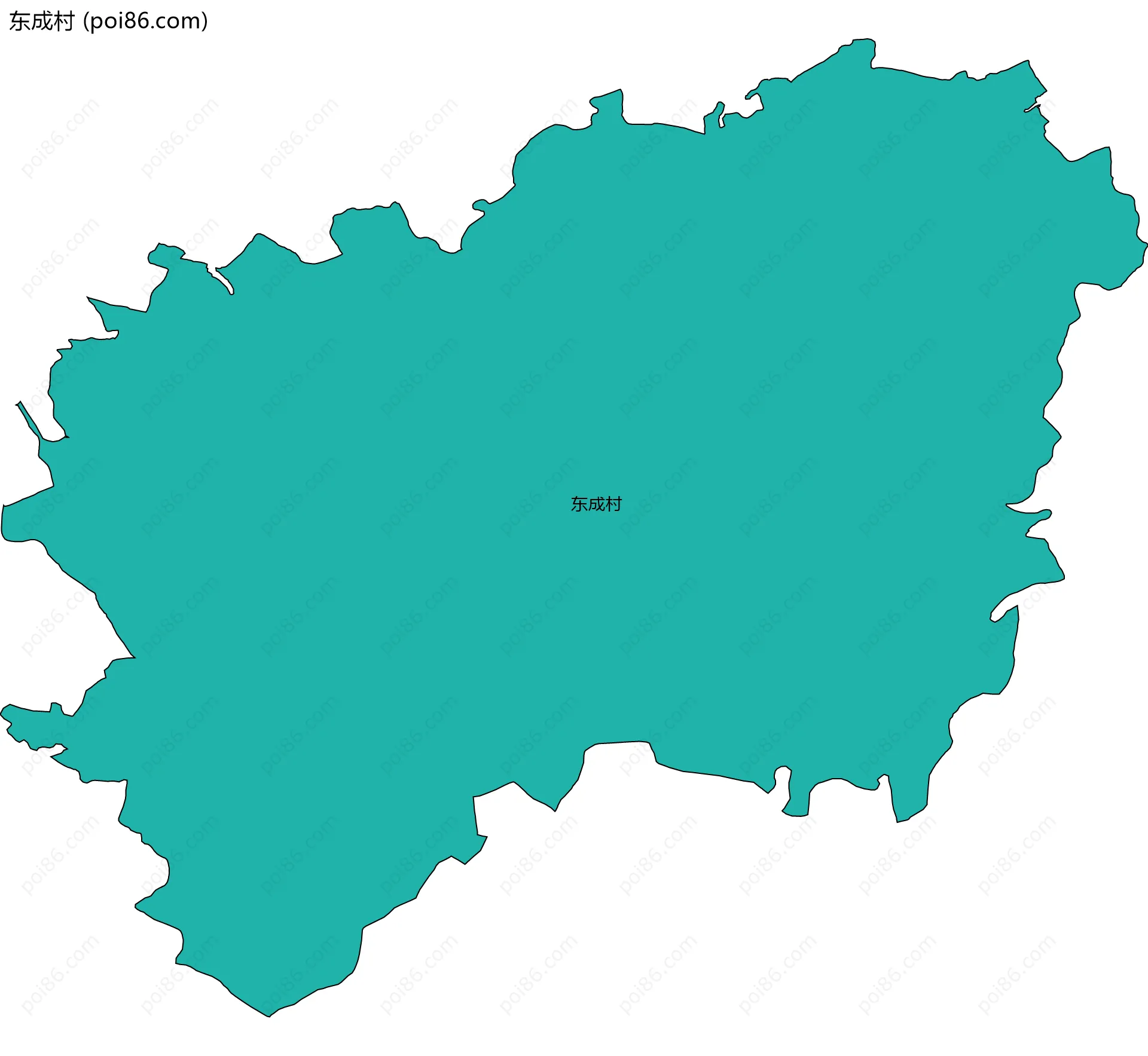 东成村边界地图