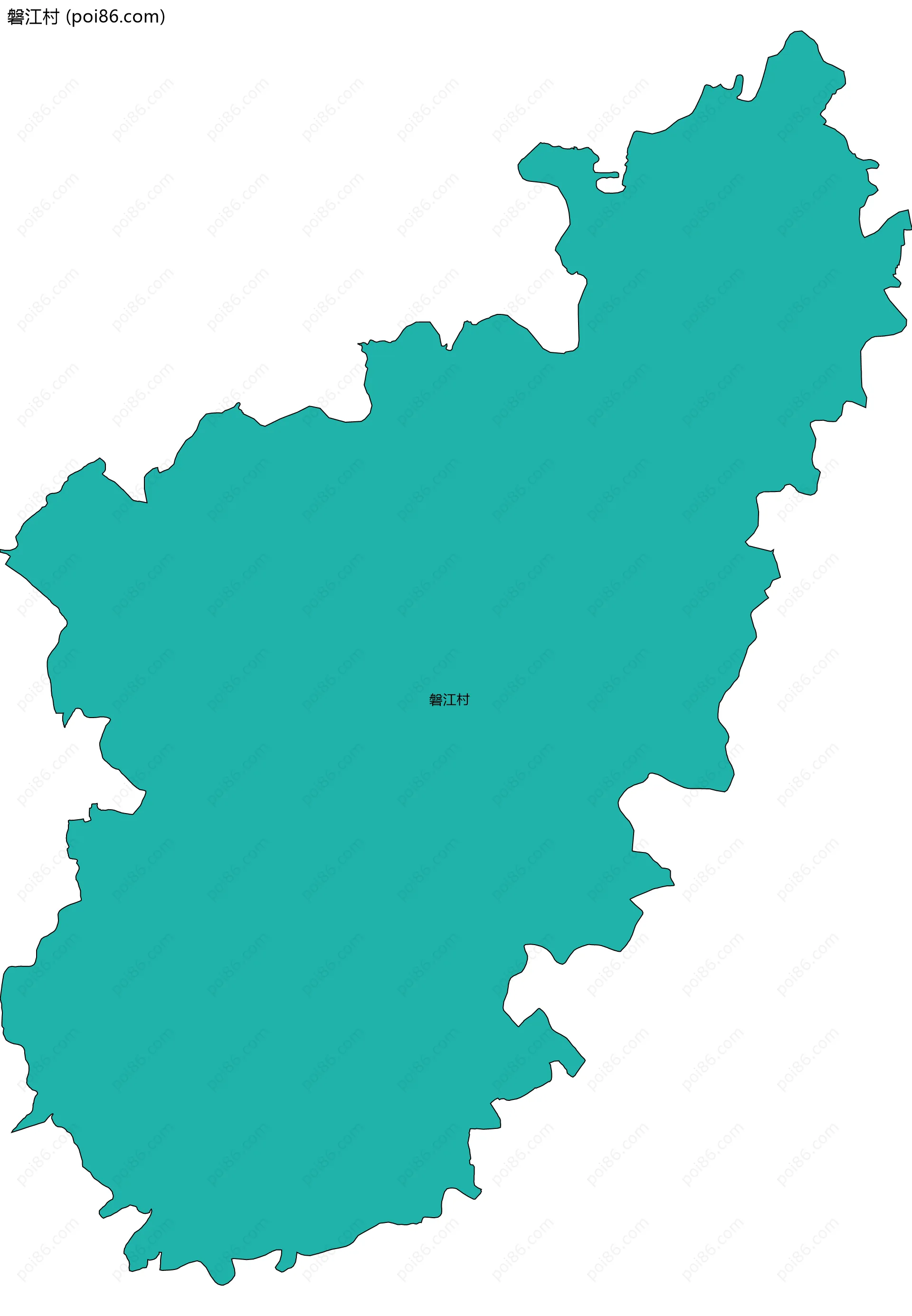 磐江村边界地图