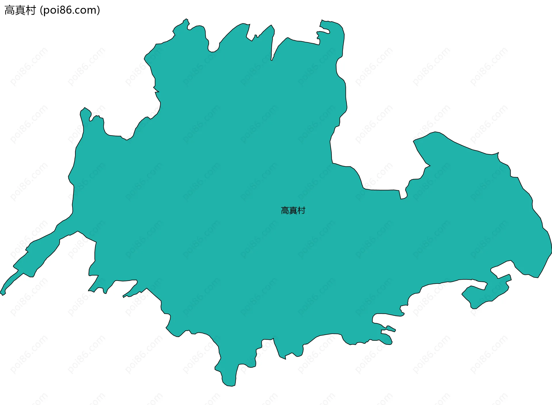 高真村边界地图