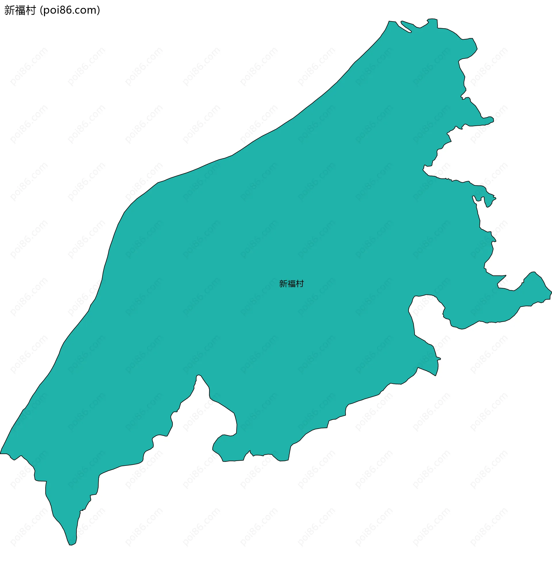 新福村边界地图