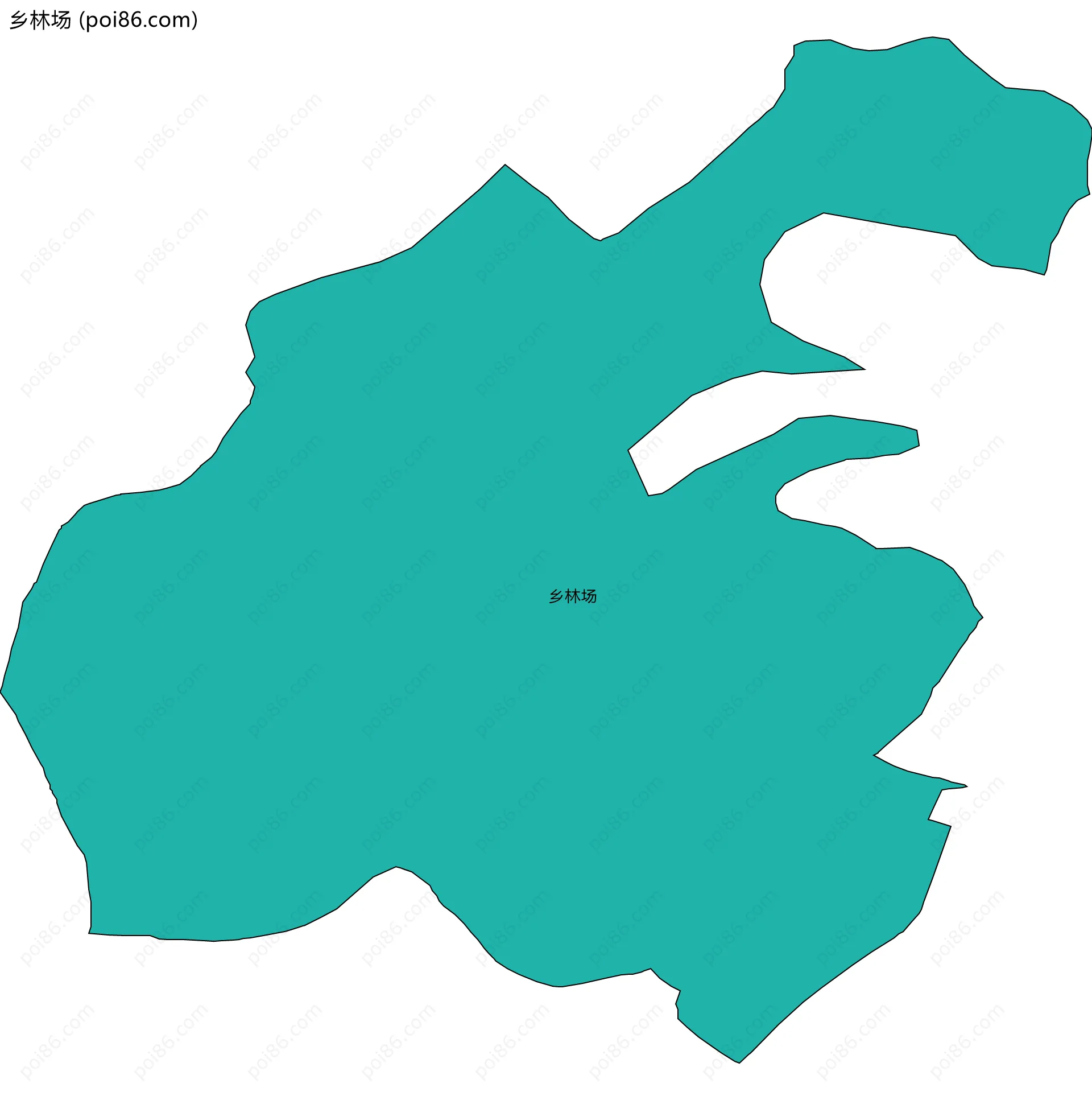 乡林场边界地图