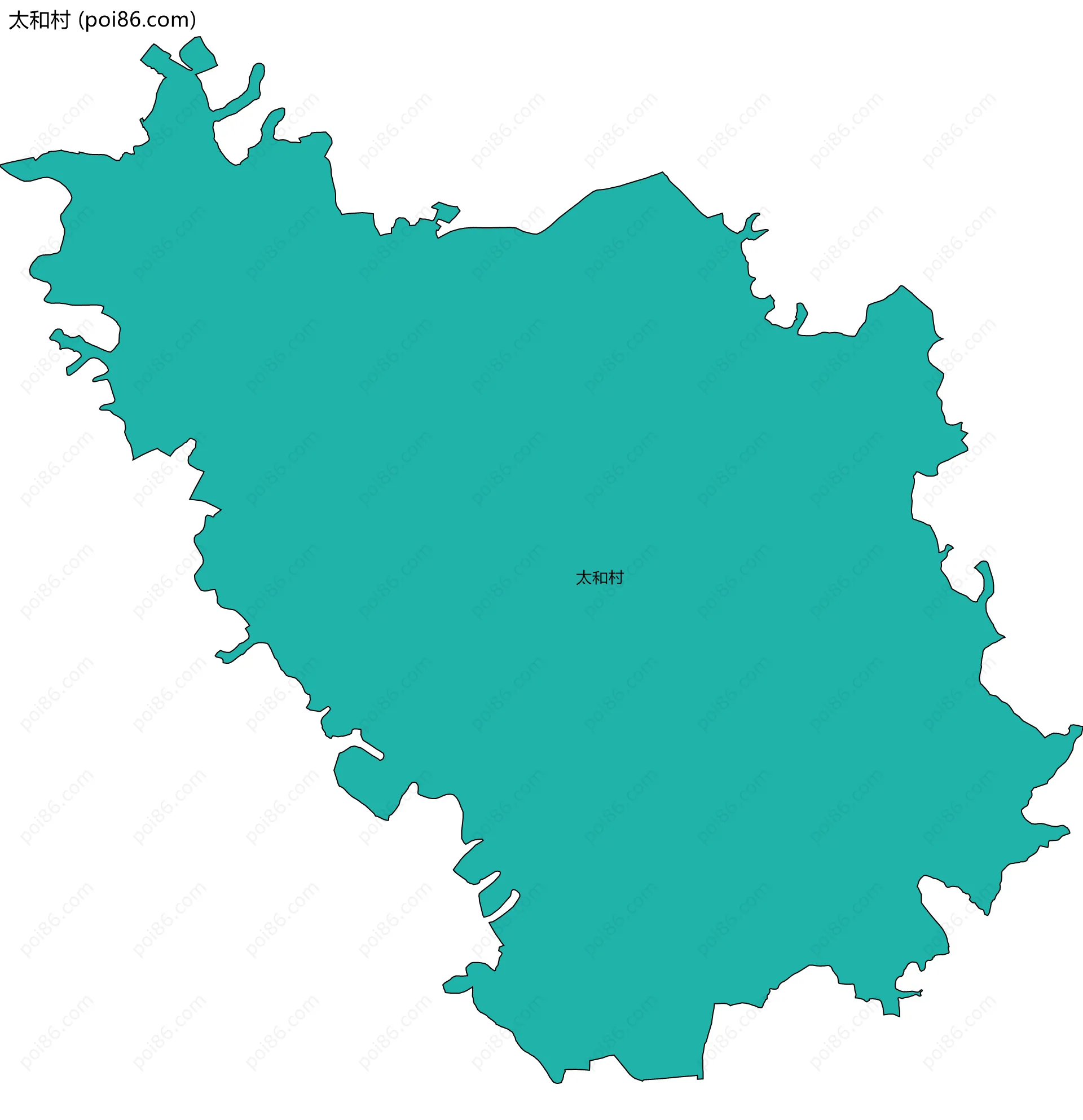 太和村边界地图