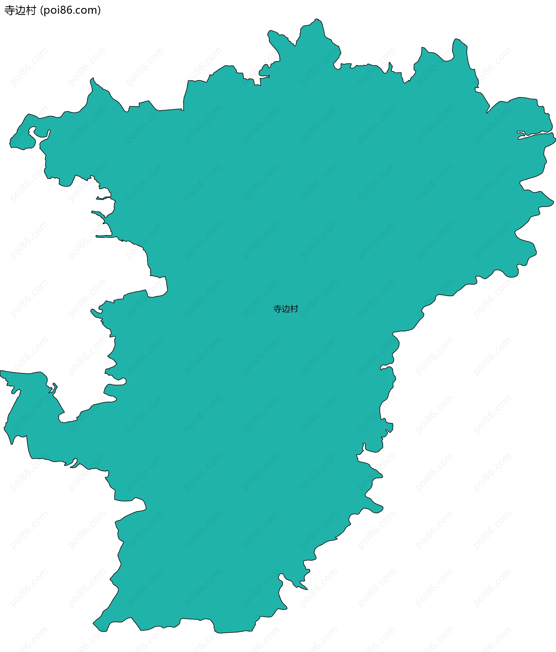 寺边村边界地图