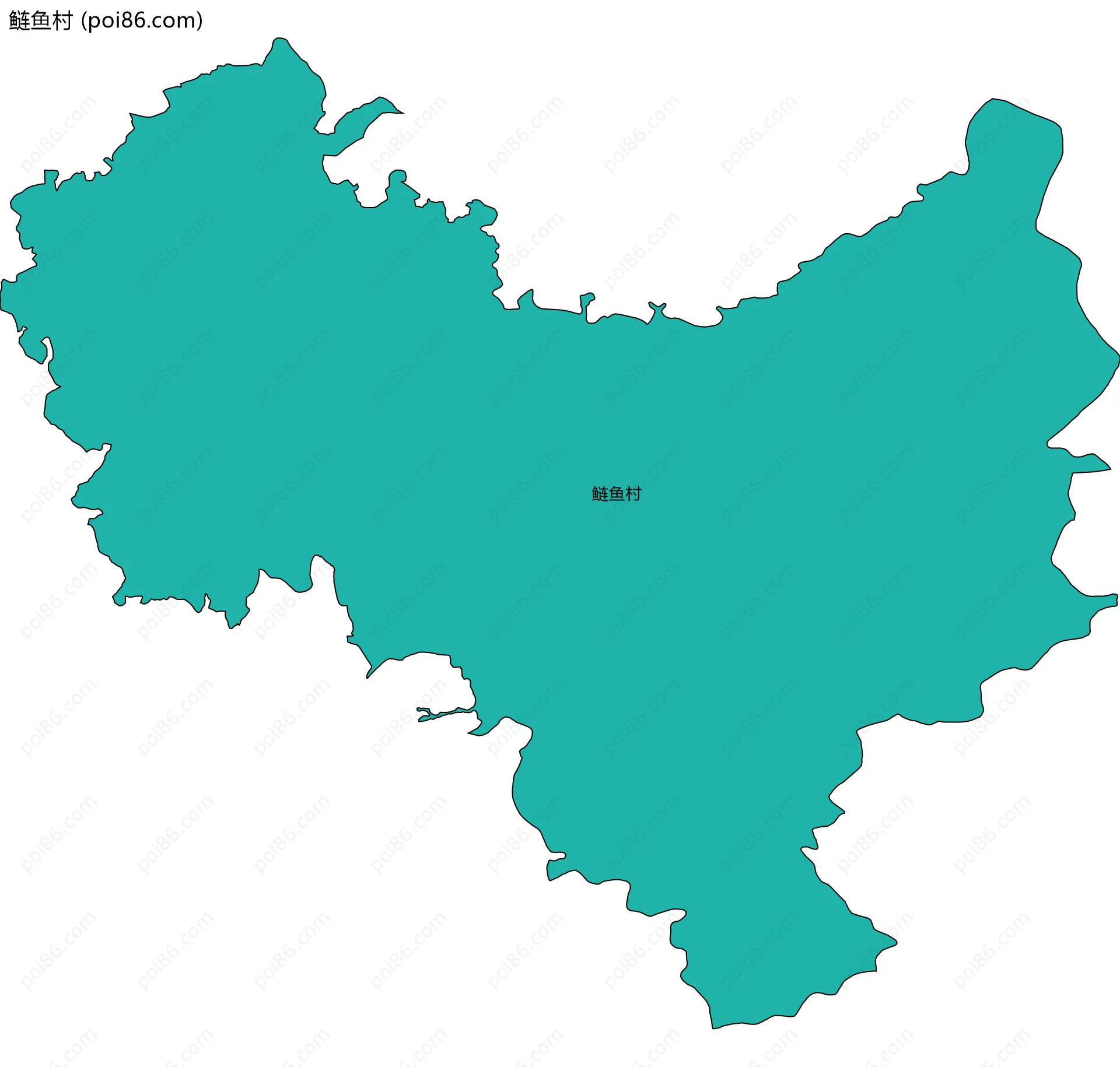 鲢鱼村边界地图