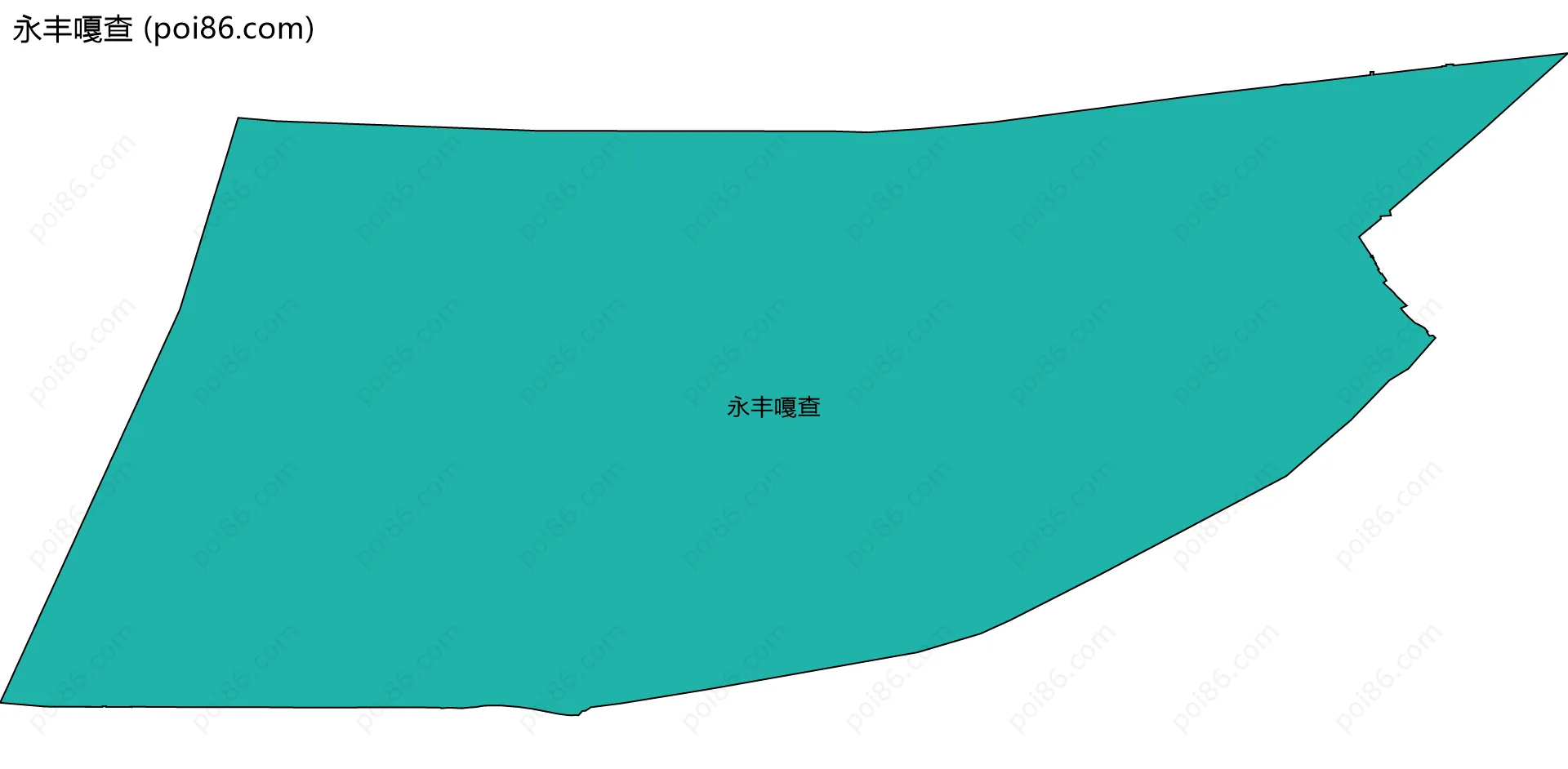 永丰嘎查边界地图