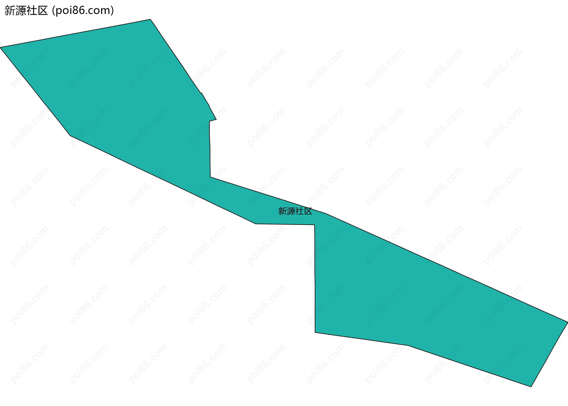新源社区边界地图