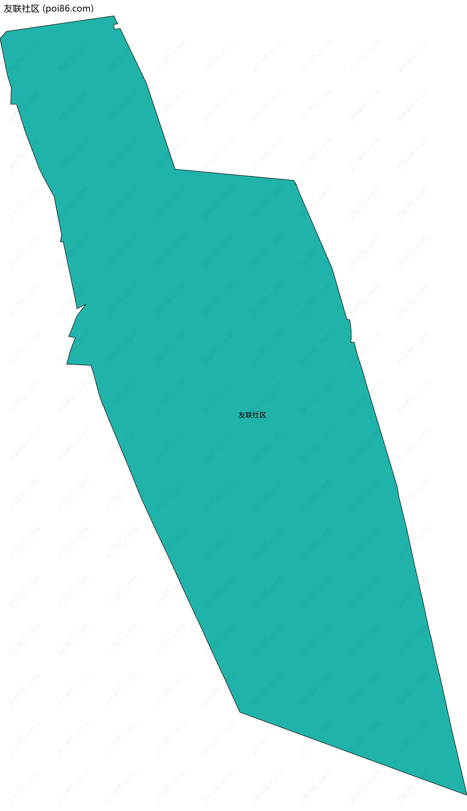 友联社区边界地图