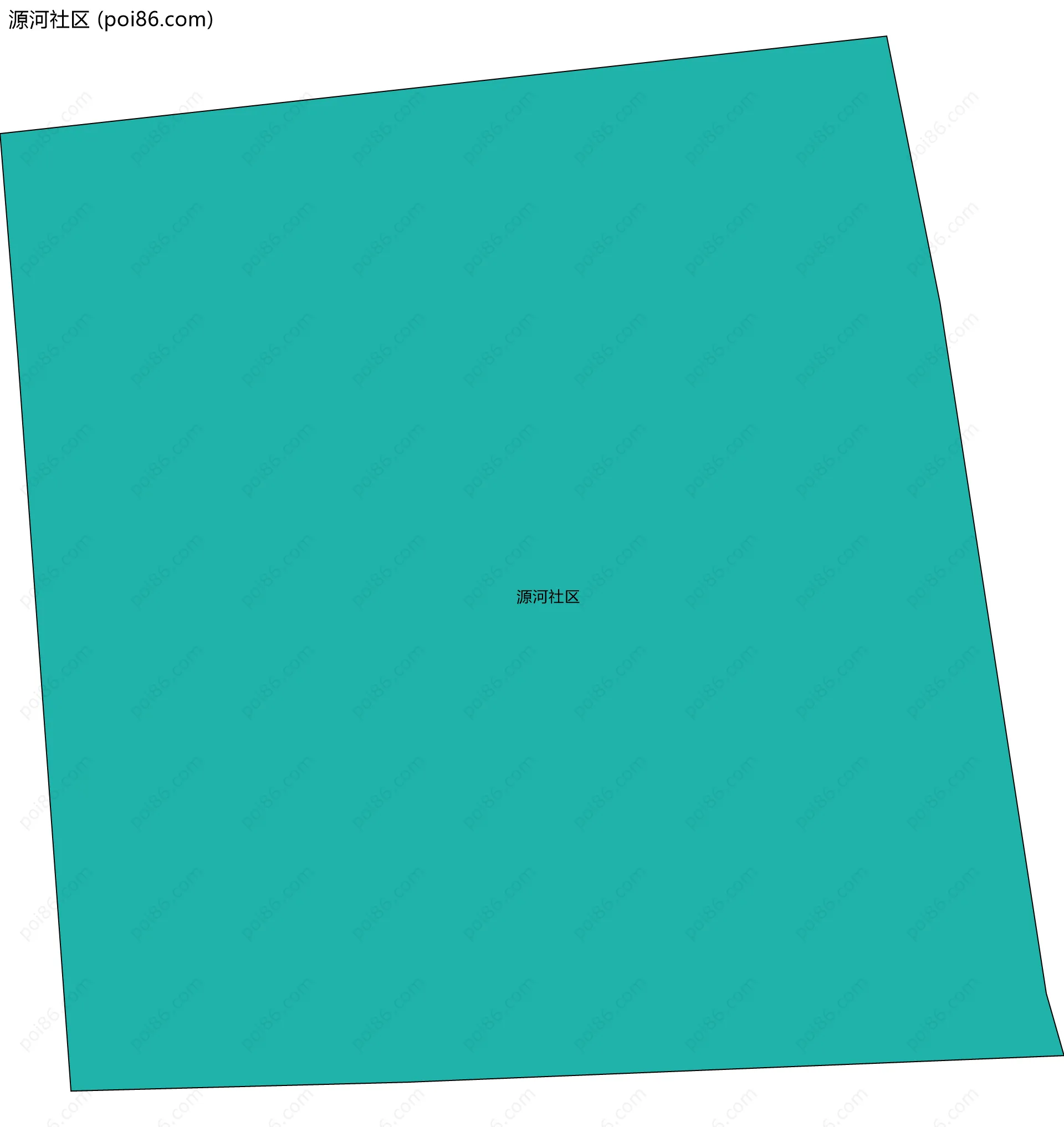 源河社区边界地图