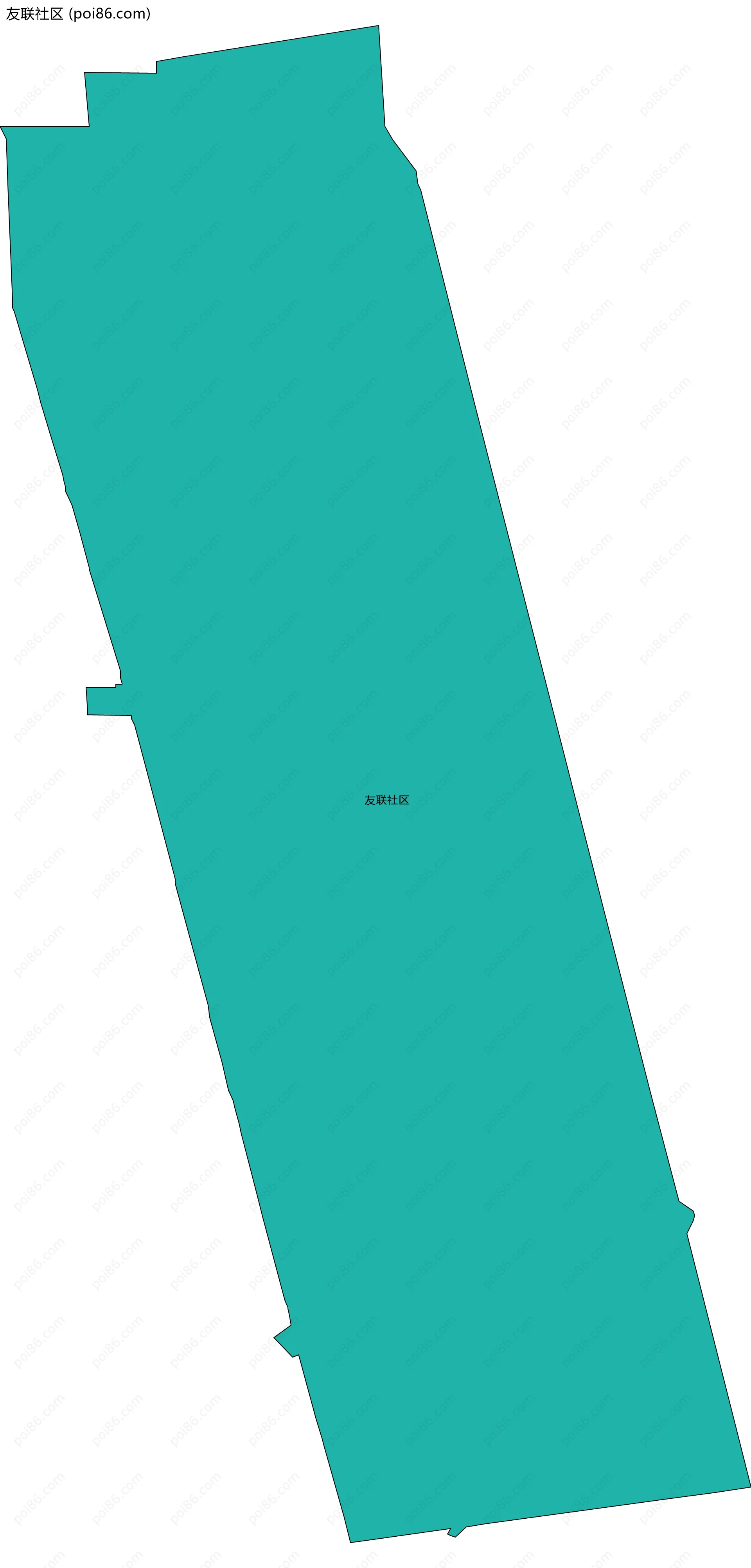 友联社区边界地图