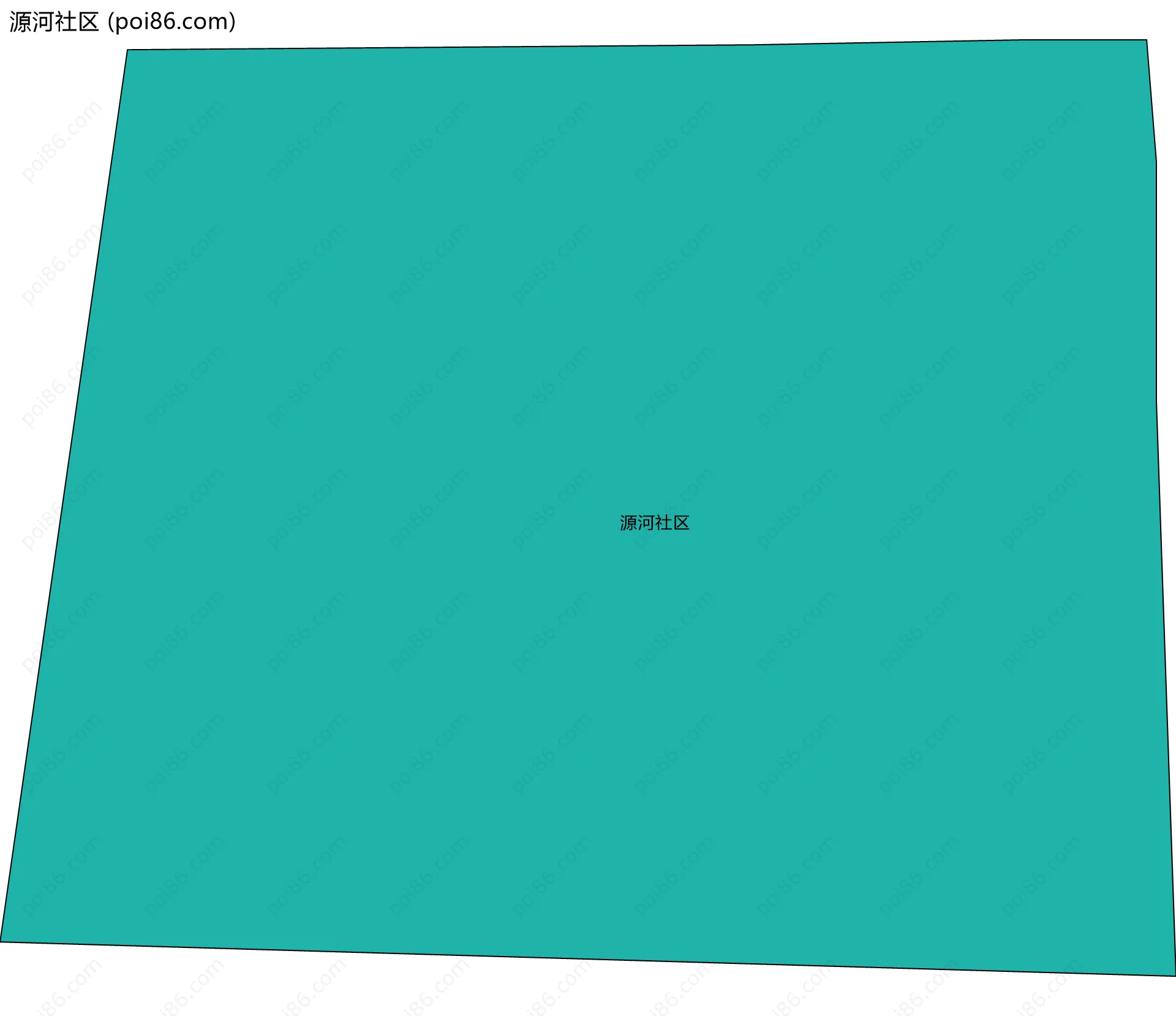 源河社区边界地图