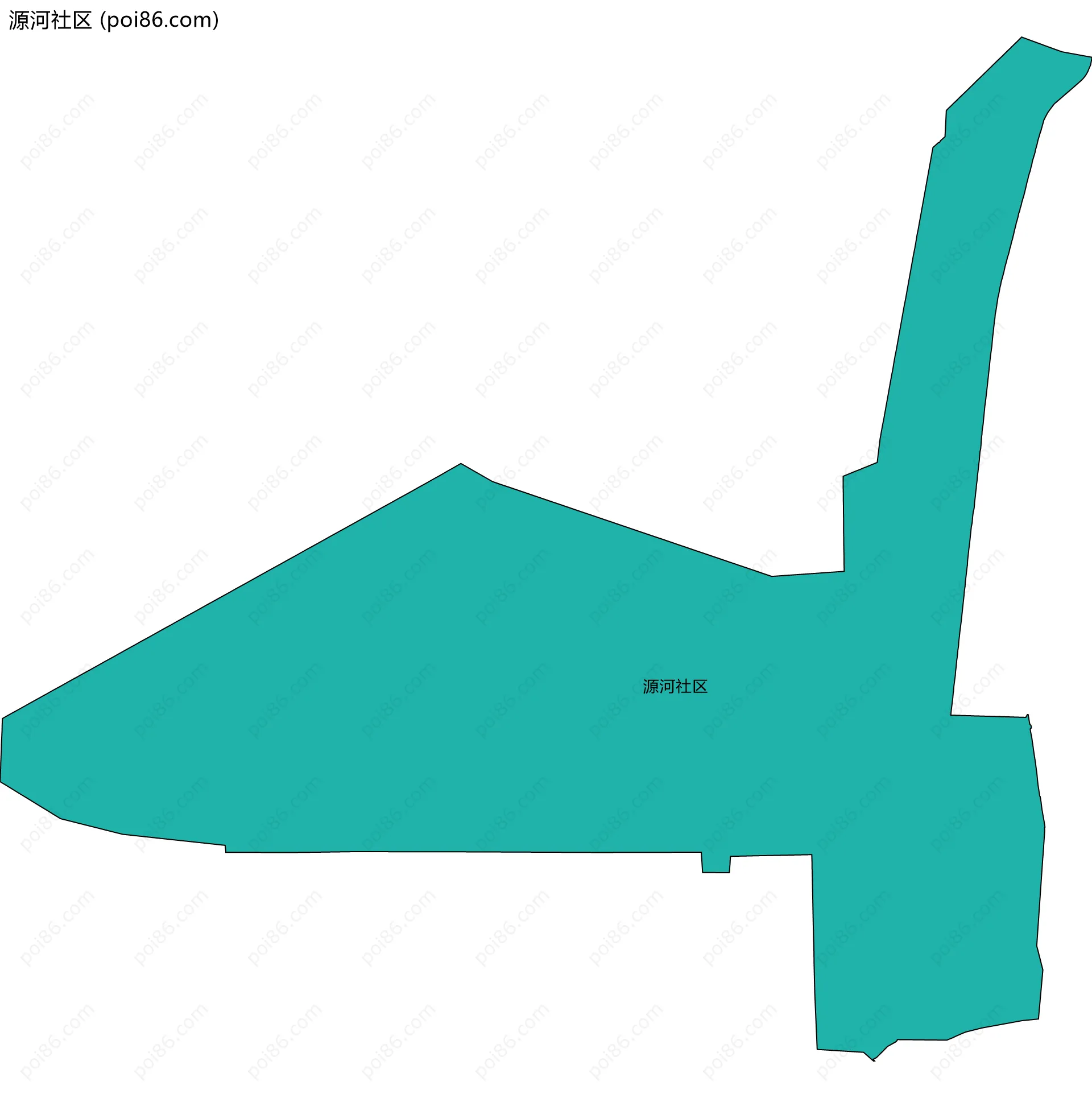 源河社区边界地图